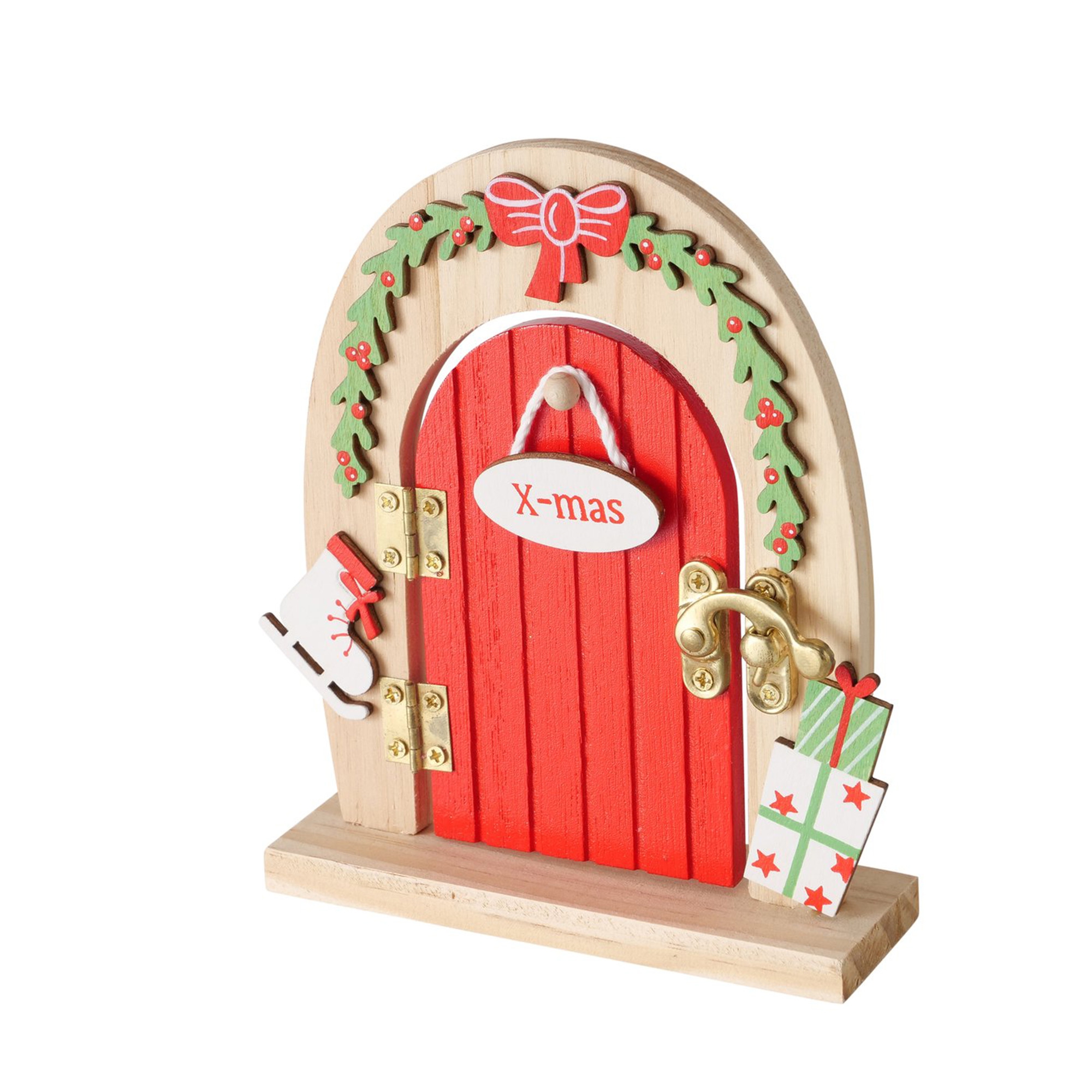 Dekotür "X-Mas Schlittschuh" Braun, 15 cm Dekotür "X-Mas Schlittschuh" Braun, 15 cm