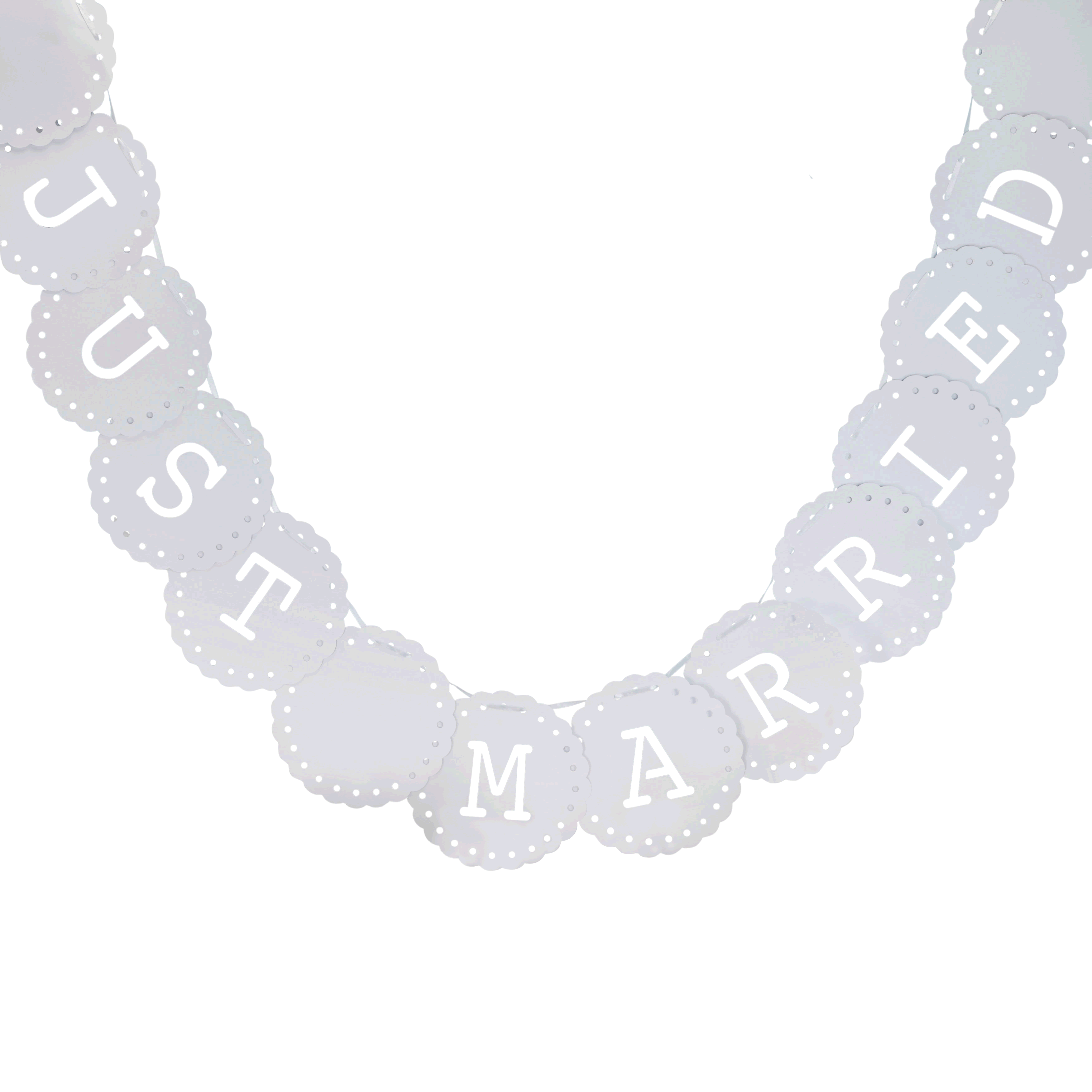 Collier, Halskette, Perlen, runde Scheiben, Schriftzug