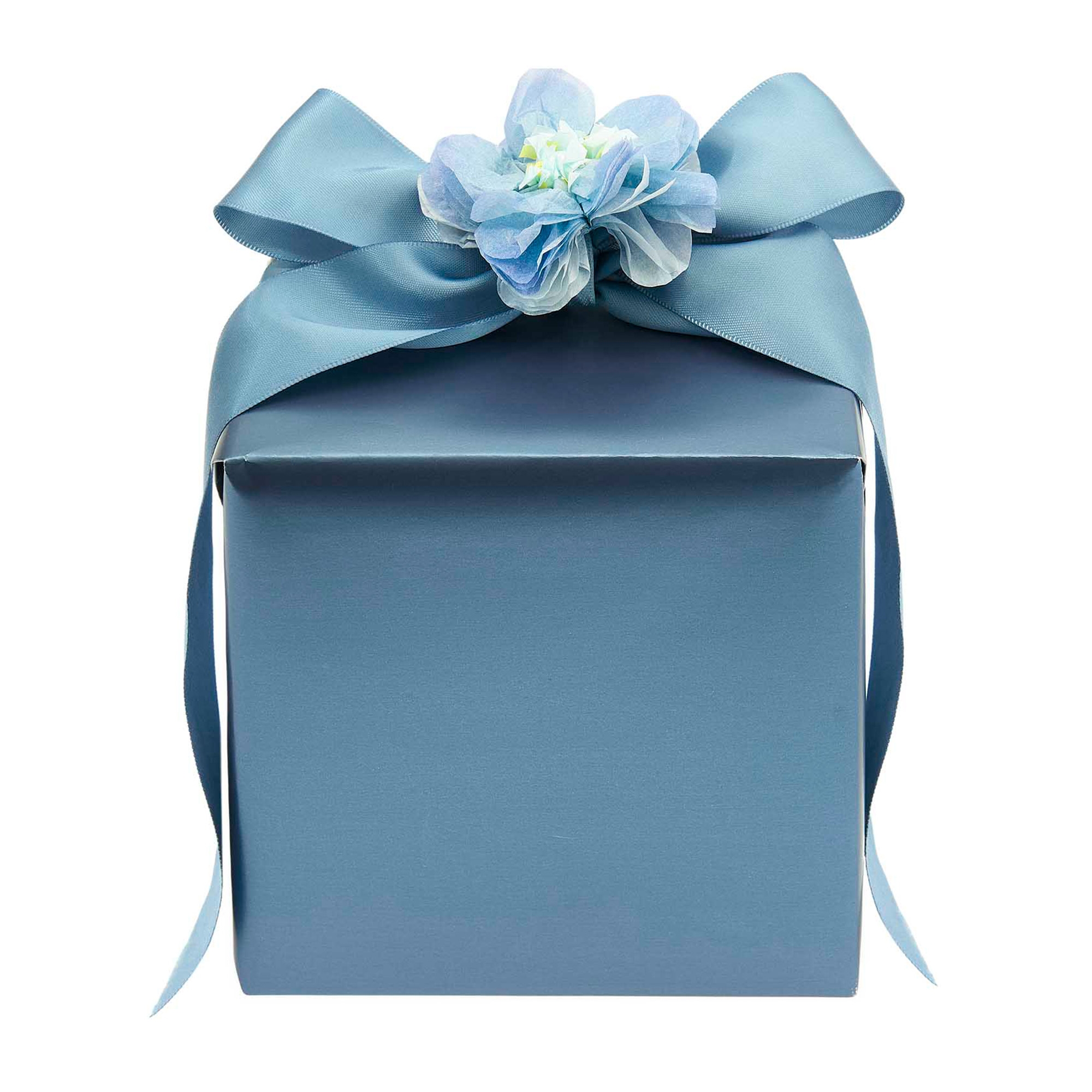 Geschenkpapier auf Rolle, Metallic Blau Matt 2m Geschenkpapier auf Rolle, Metallic Blau Matt 2m