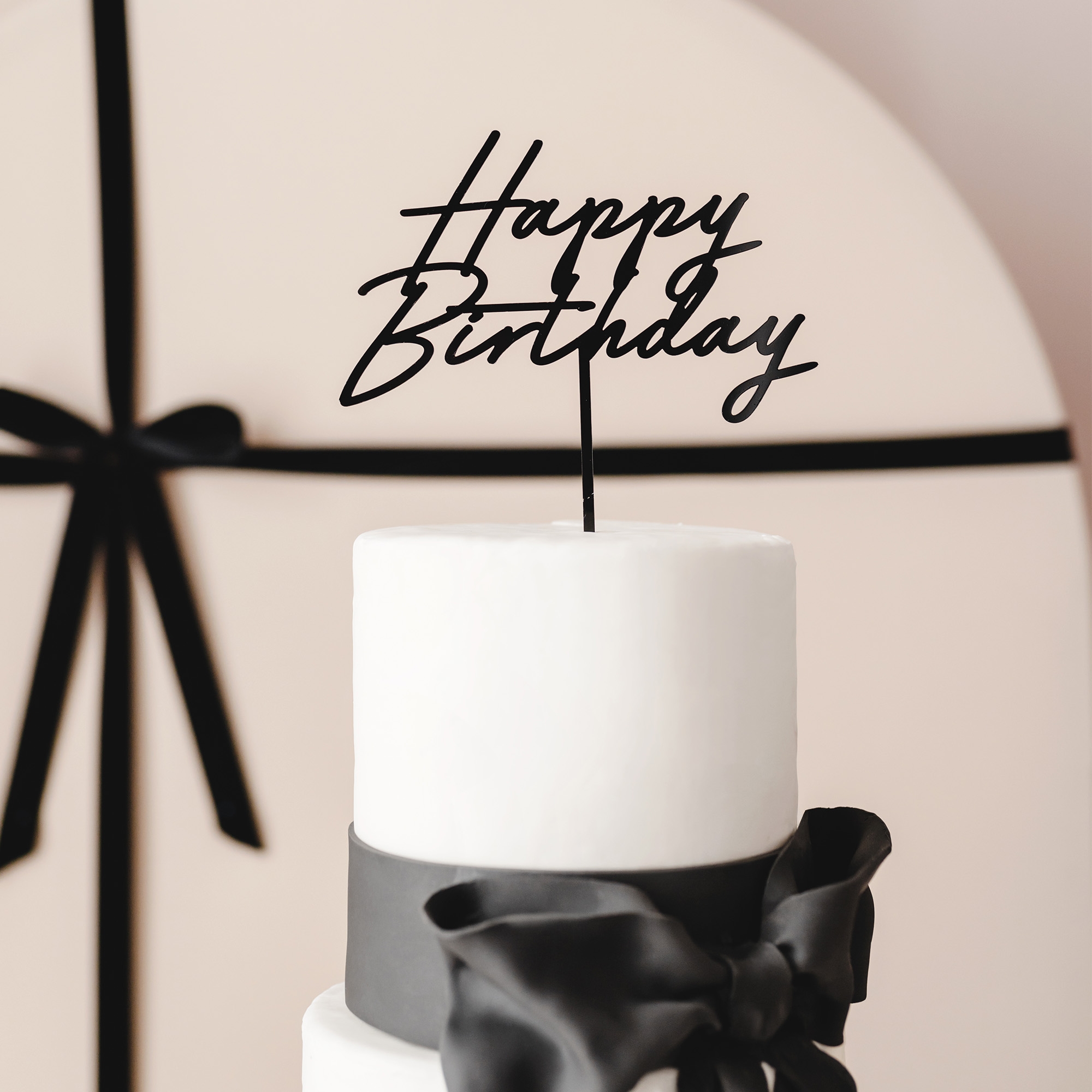 Caketopper "Happy Birthday"