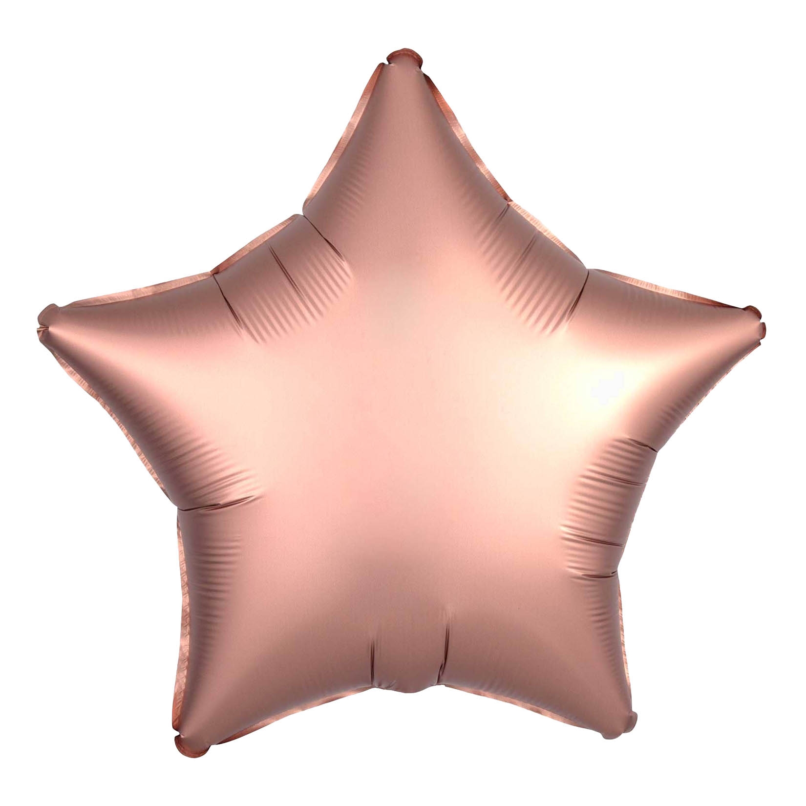 Folienballon Stern Satin Kupfer Rosé 45cm