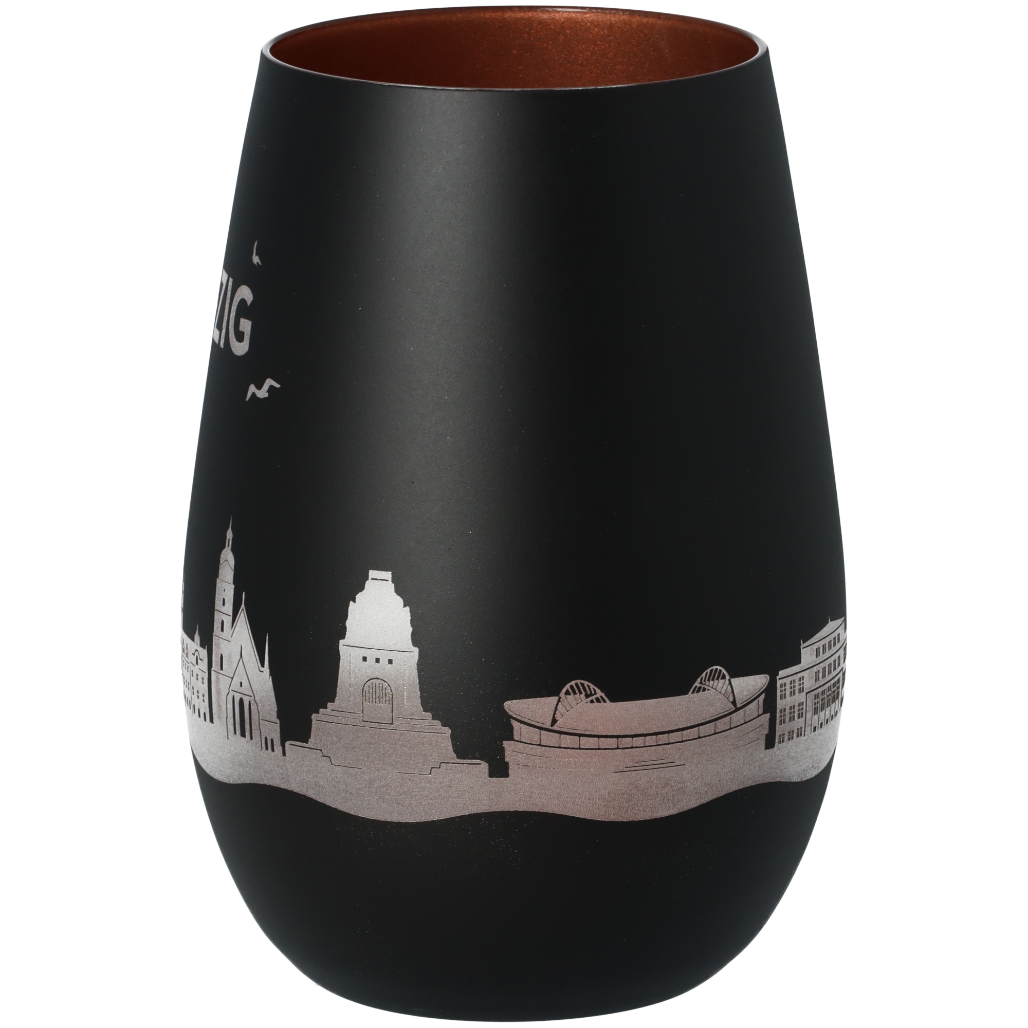 Windlicht Skyline Leipzig Schwarz/Bronze Windlicht Skyline Leipzig Schwarz/Bronze