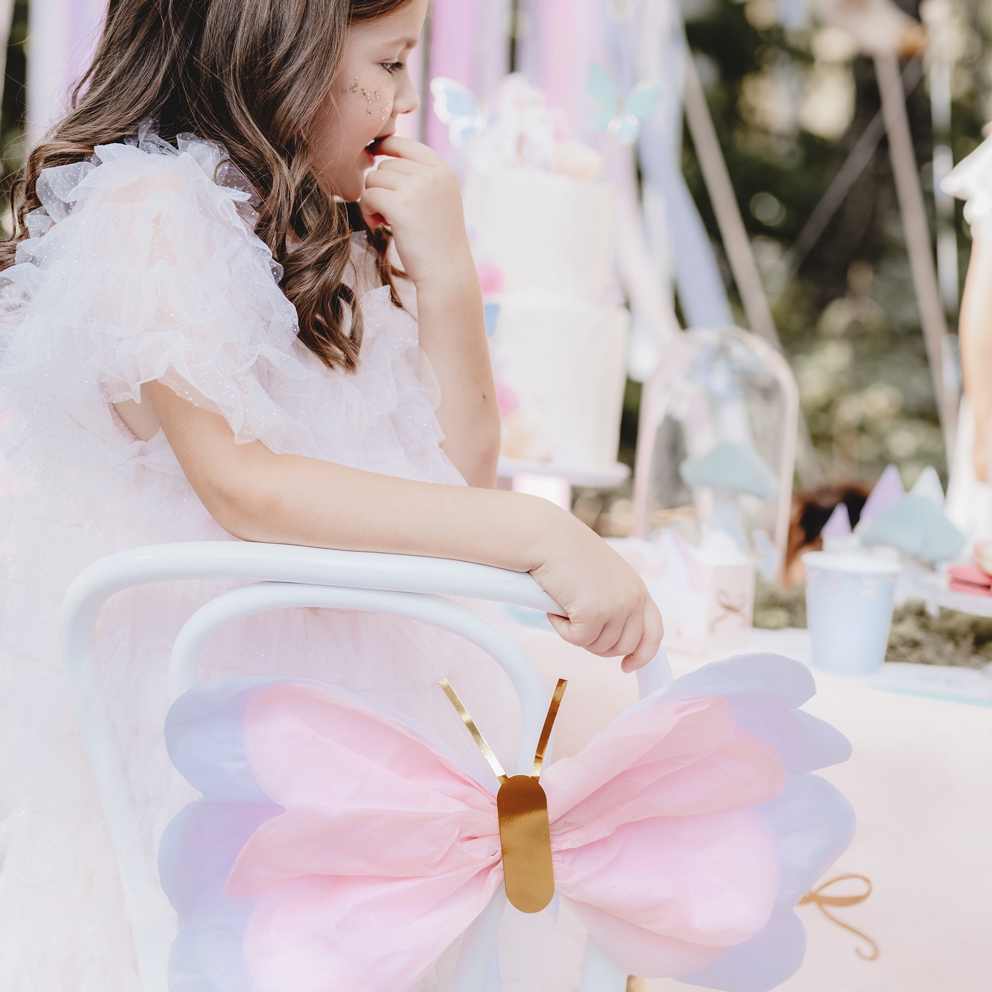 3d40c06ee0d05c44a72c7da570f9497c30ccea19 Seidenpapierdekorationen "Schmetterlinge"