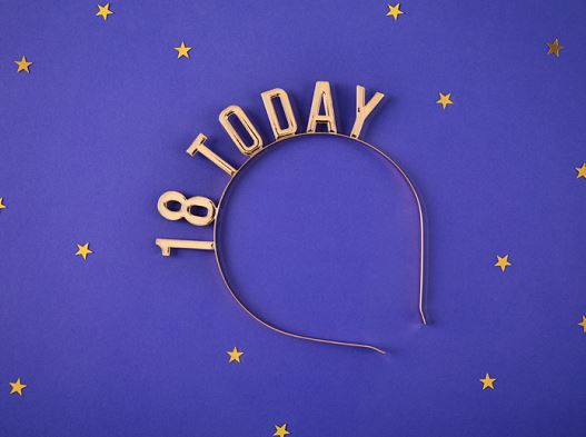 Haarreifen "18 Today", Gold Haarreifen "18 Today", Gold