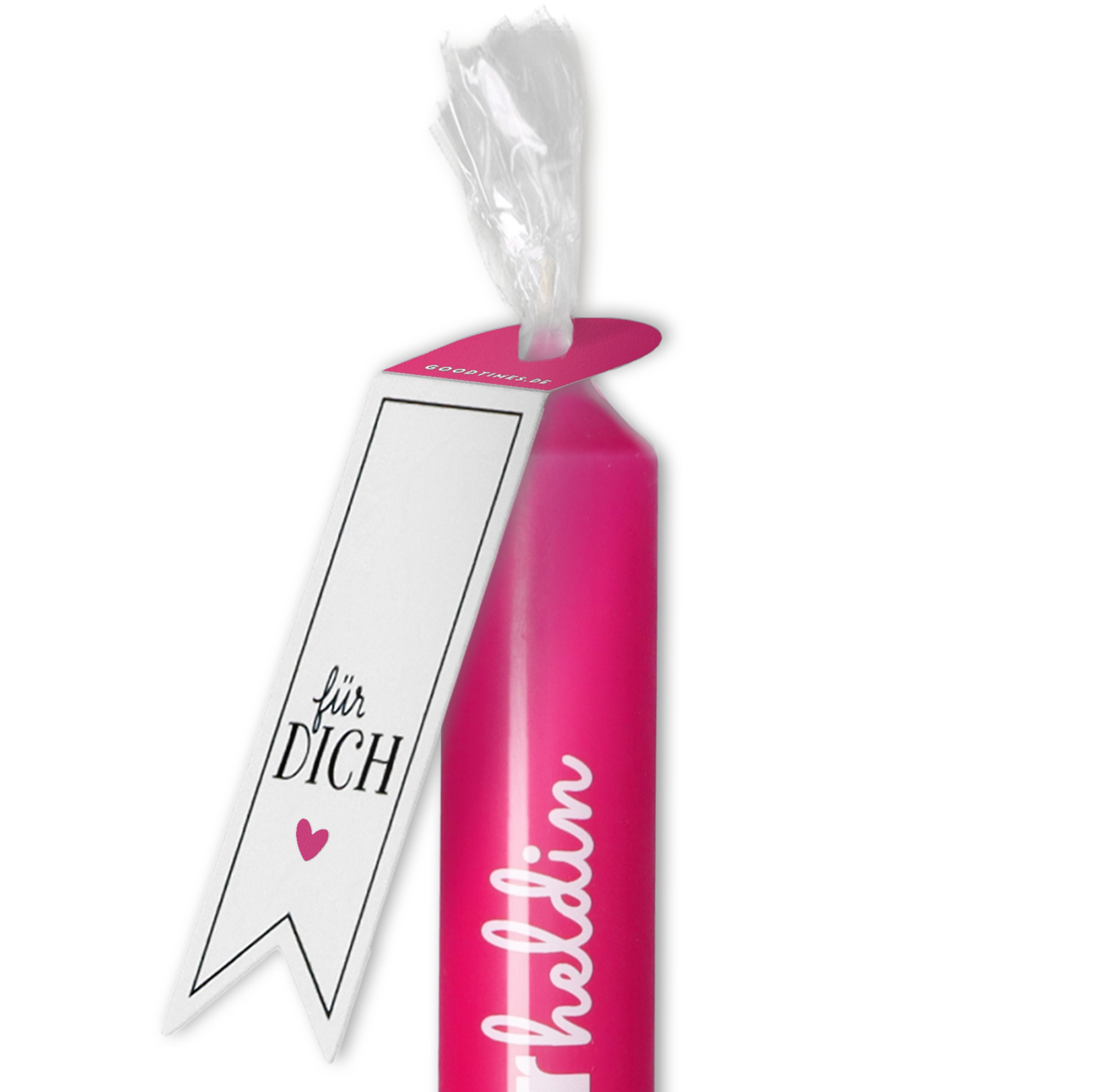 Stabkerze Fuchsia "Meine Superheldin" Stabkerze Fuchsia "Meine Superheldin"