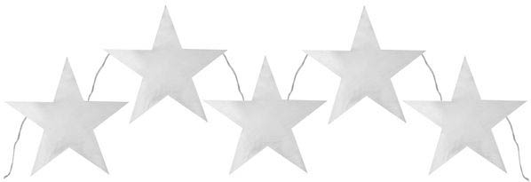 Silber - Stern-Girlande Silber - Stern-Girlande