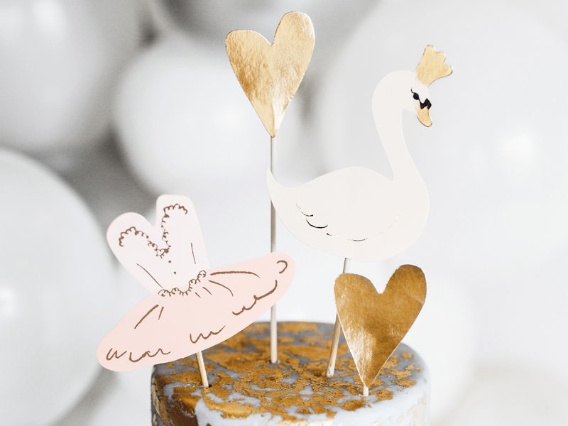 Schwan - 4 Cake Topper