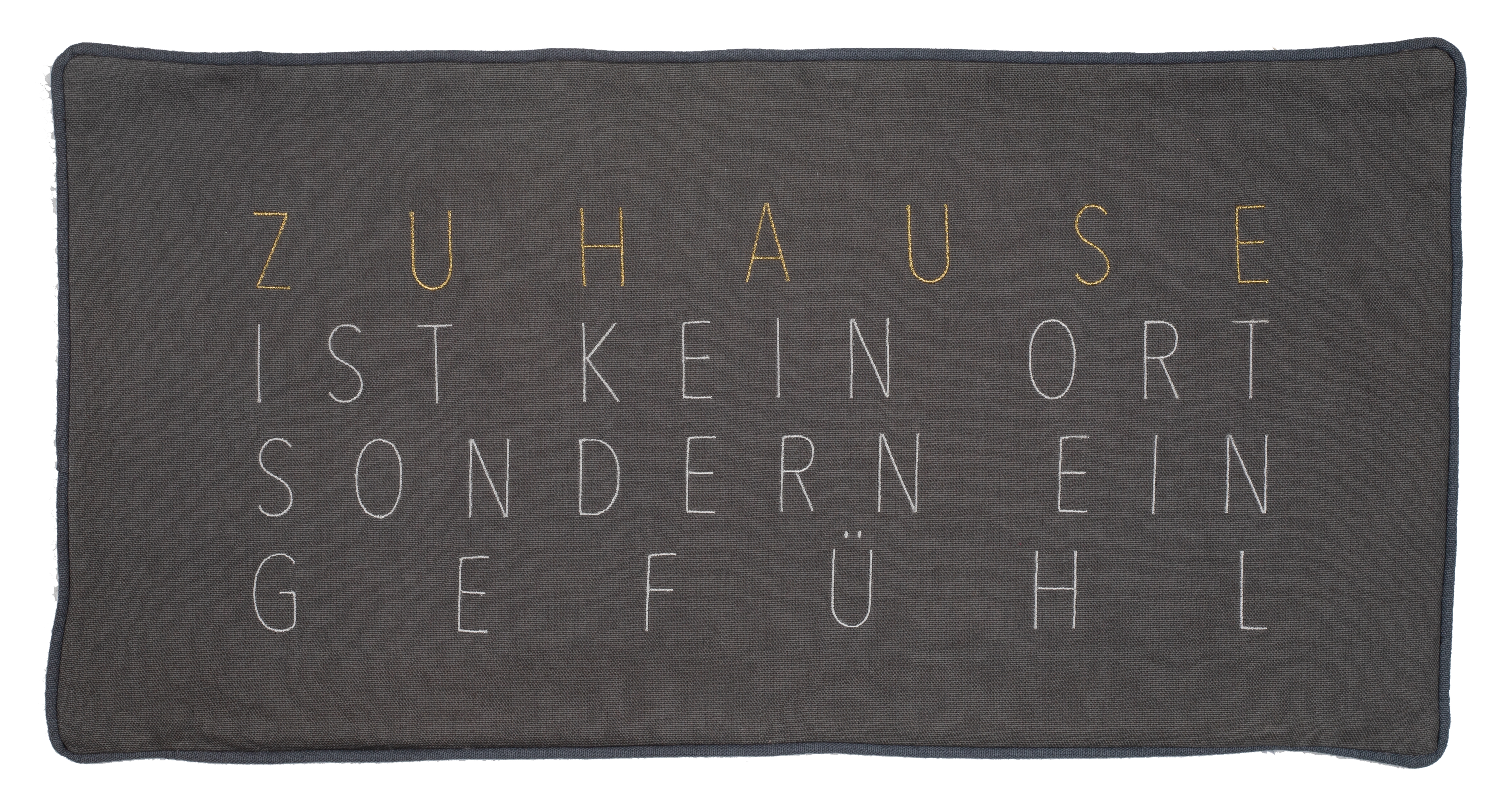 Räder Design - Kissen "Zuhause ist ein Gefühl", 30 x 60 cm