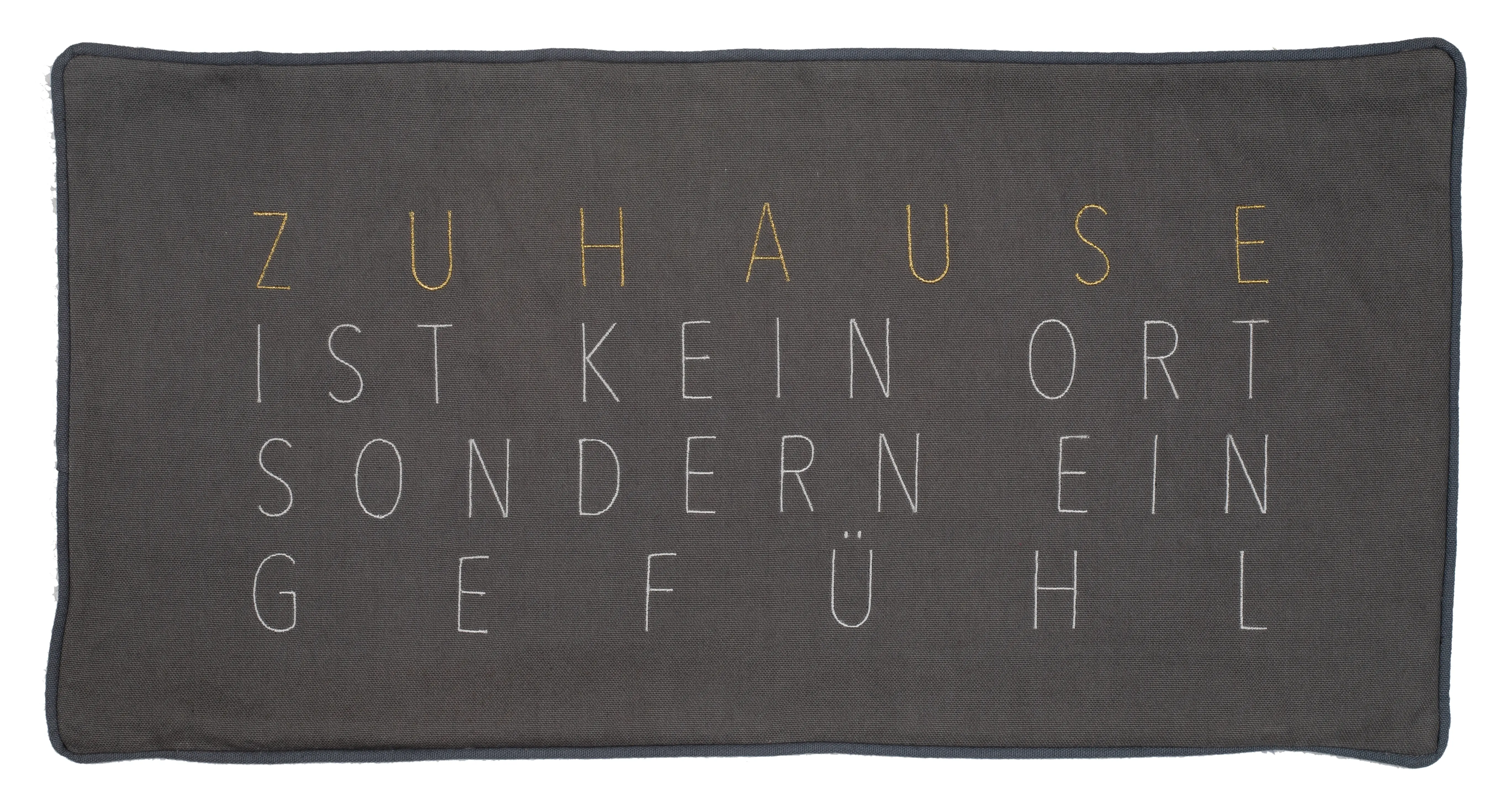 Räder Design - Kissen "Zuhause ist ein Gefühl", 30 x 60 cm