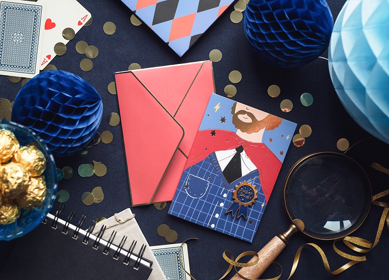 Grußkarte "Super Dad" mit Anstecknadel Grußkarte "Super Dad" mit Anstecknadel