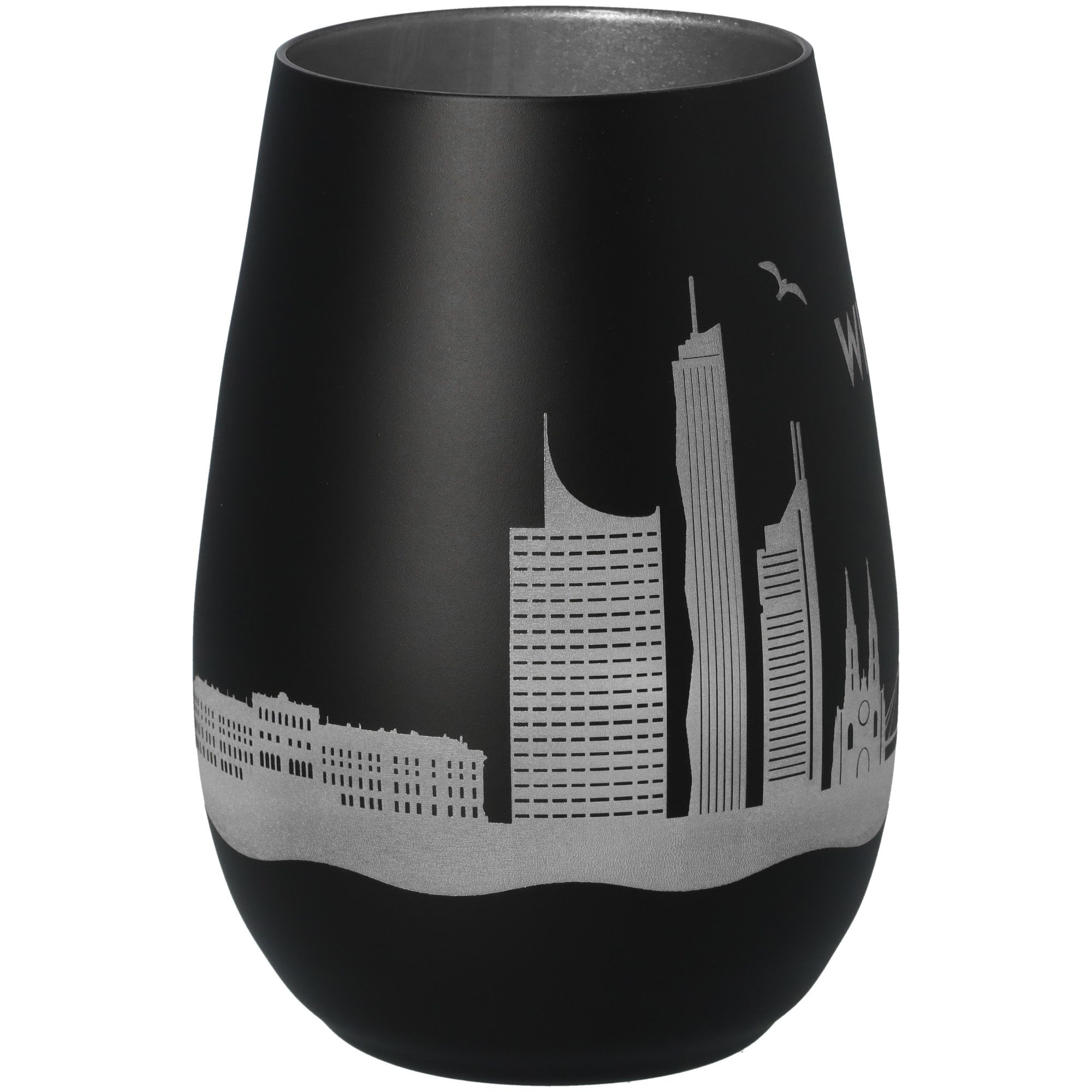 Windlicht Skyline Wien Schwarz/Silber Windlicht Skyline Wien Schwarz/Silber