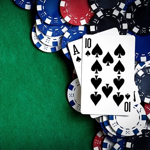 pokerkarten, kartenpile, chips, casino, glattgrün