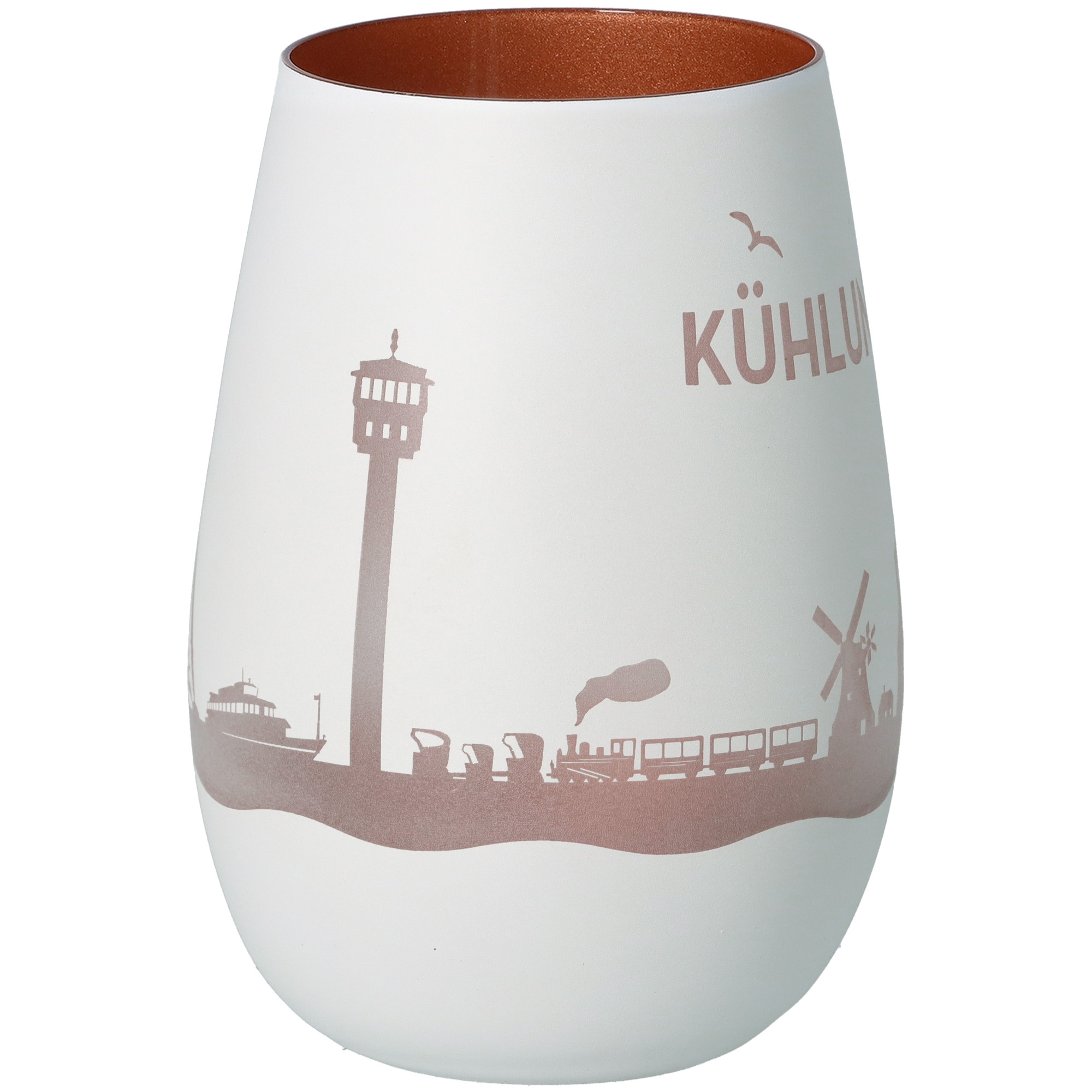 Windlicht Skyline Kühlungsborn Weiß/Bronze Windlicht Skyline Kühlungsborn Weiß/Bronze