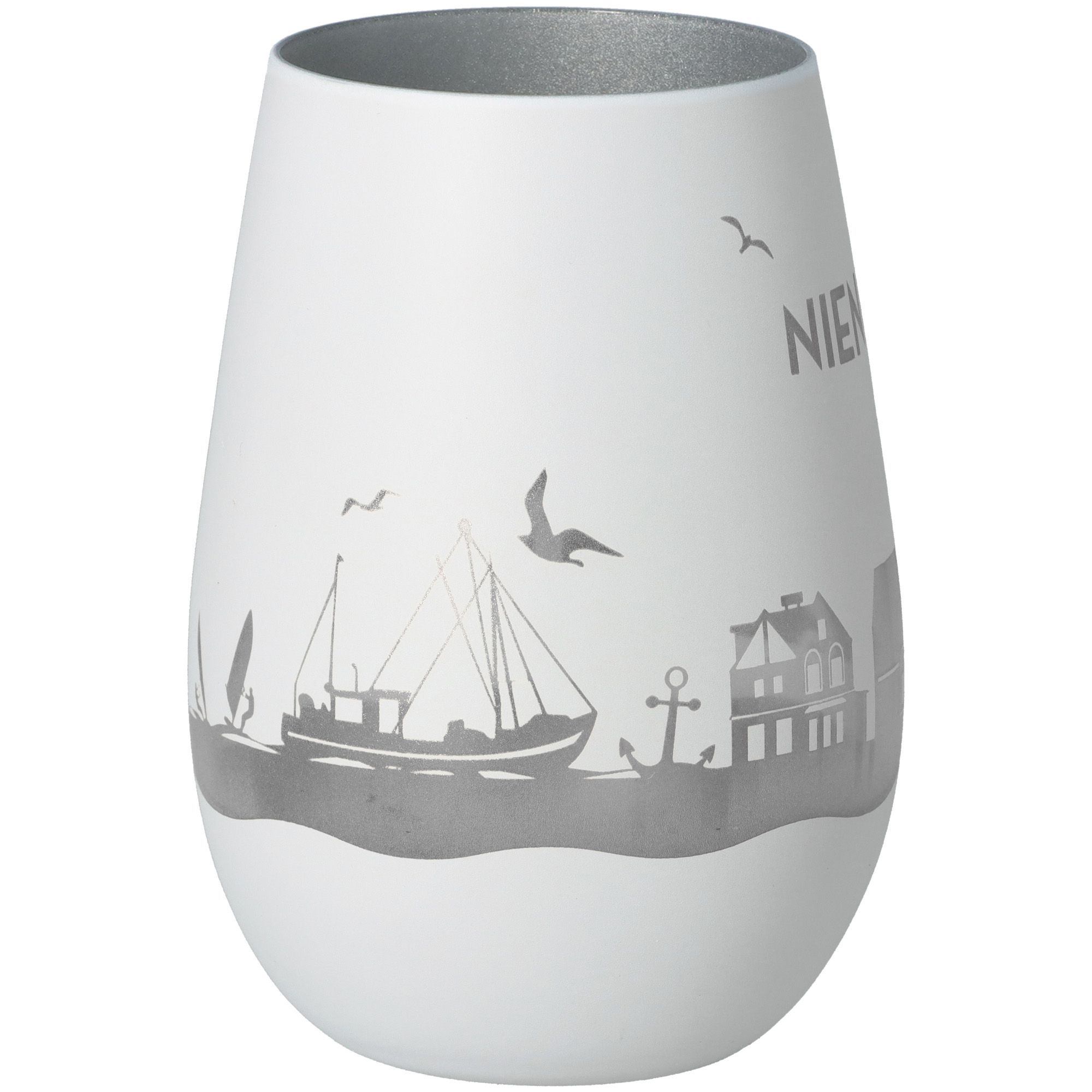 Windlicht Skyline Niendorf Weiß/Silber Windlicht Skyline Niendorf Weiß/Silber