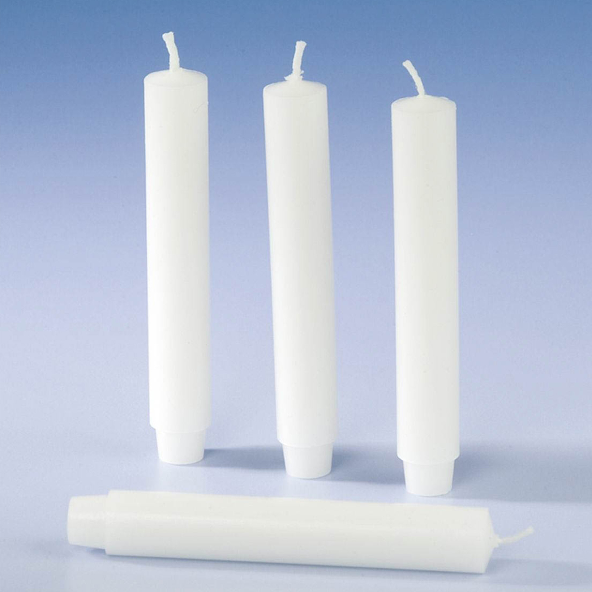 4 Lampionkerzen mit abgedrehtem Fuß Kerze, Dynamit, Waffe