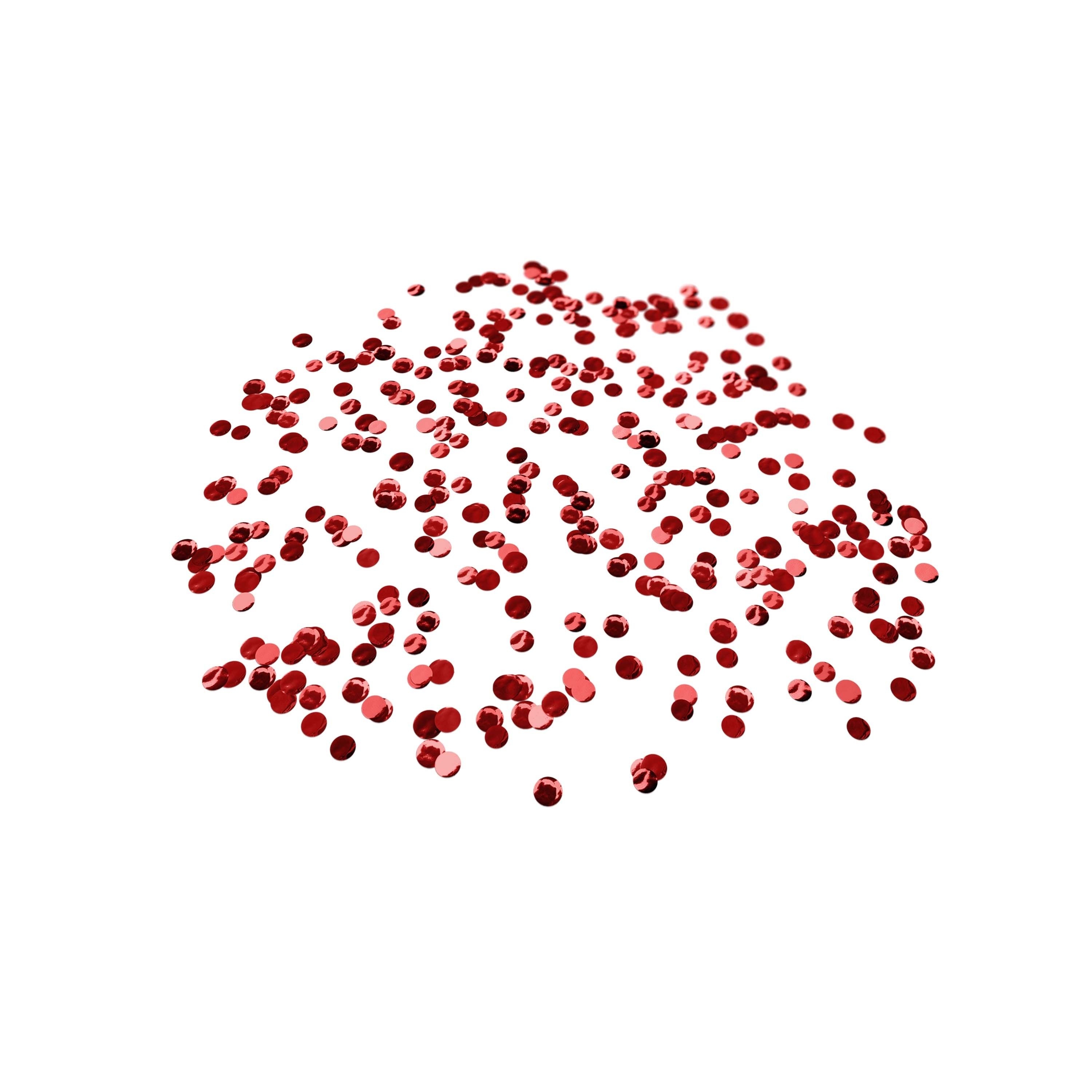 Folienkonfetti 1cm Rund 100g Rot Folienkonfetti 1cm Rund 100g Rot