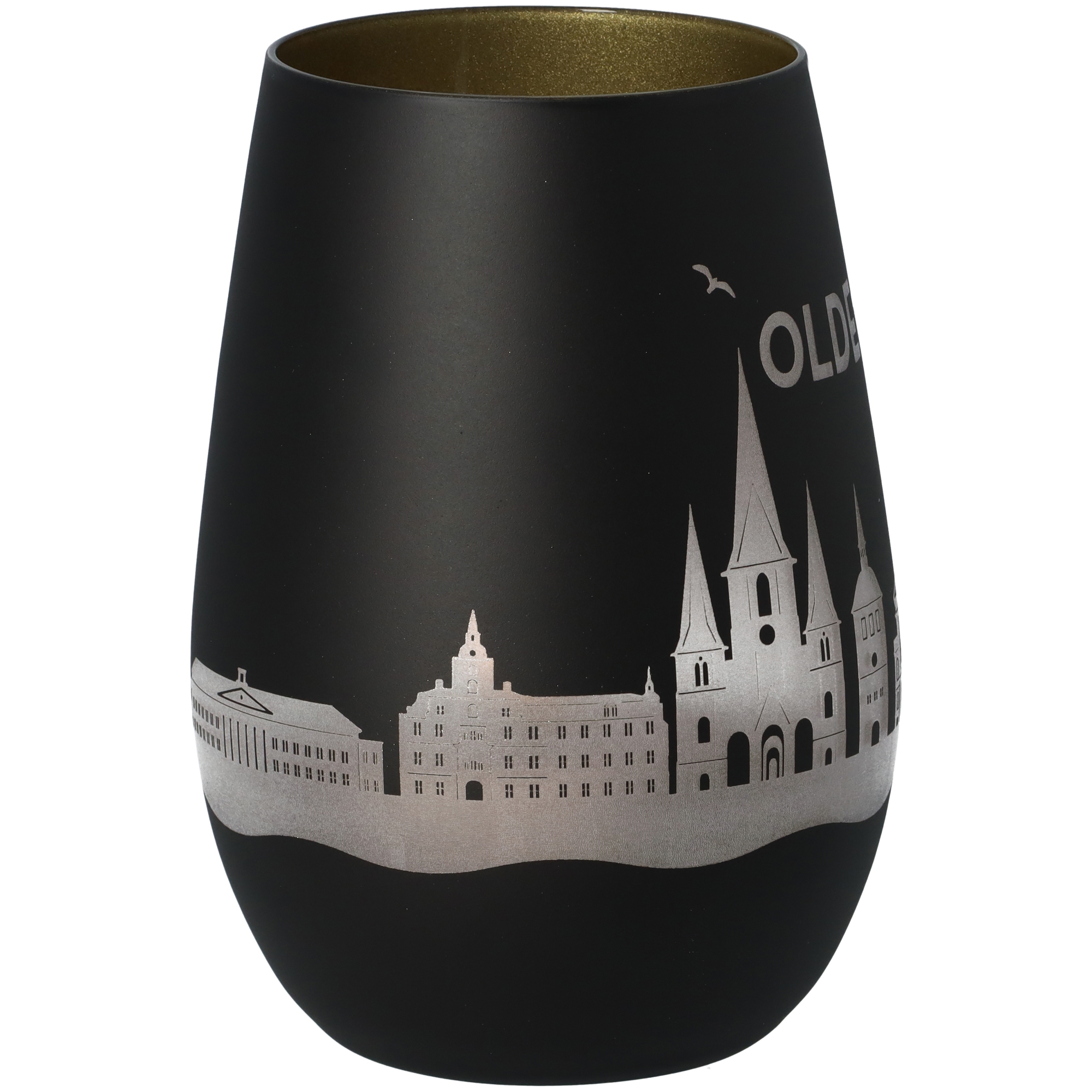 Windlicht Skyline Oldenburg Schwarz/Gold Windlicht Skyline Oldenburg Schwarz/Gold
