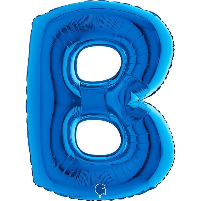 Folienballon Buchstabe B Blau 100cm Folienballon Buchstabe B Blau 100cm