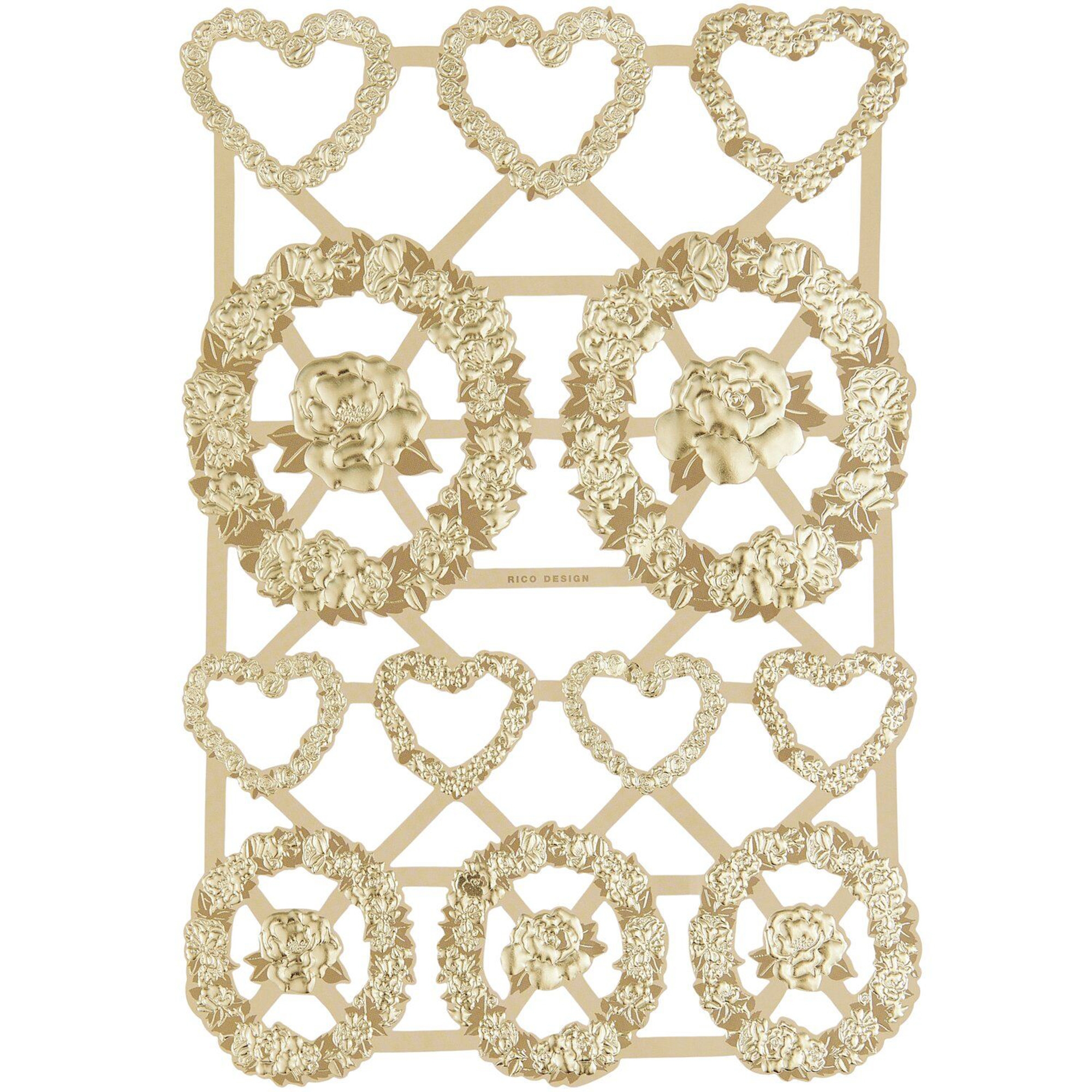 Glanzbilder "Frames" 1 Bogen Dekoration für Zuhause, Zubehör, Schmuck, Halskette, Ohrring