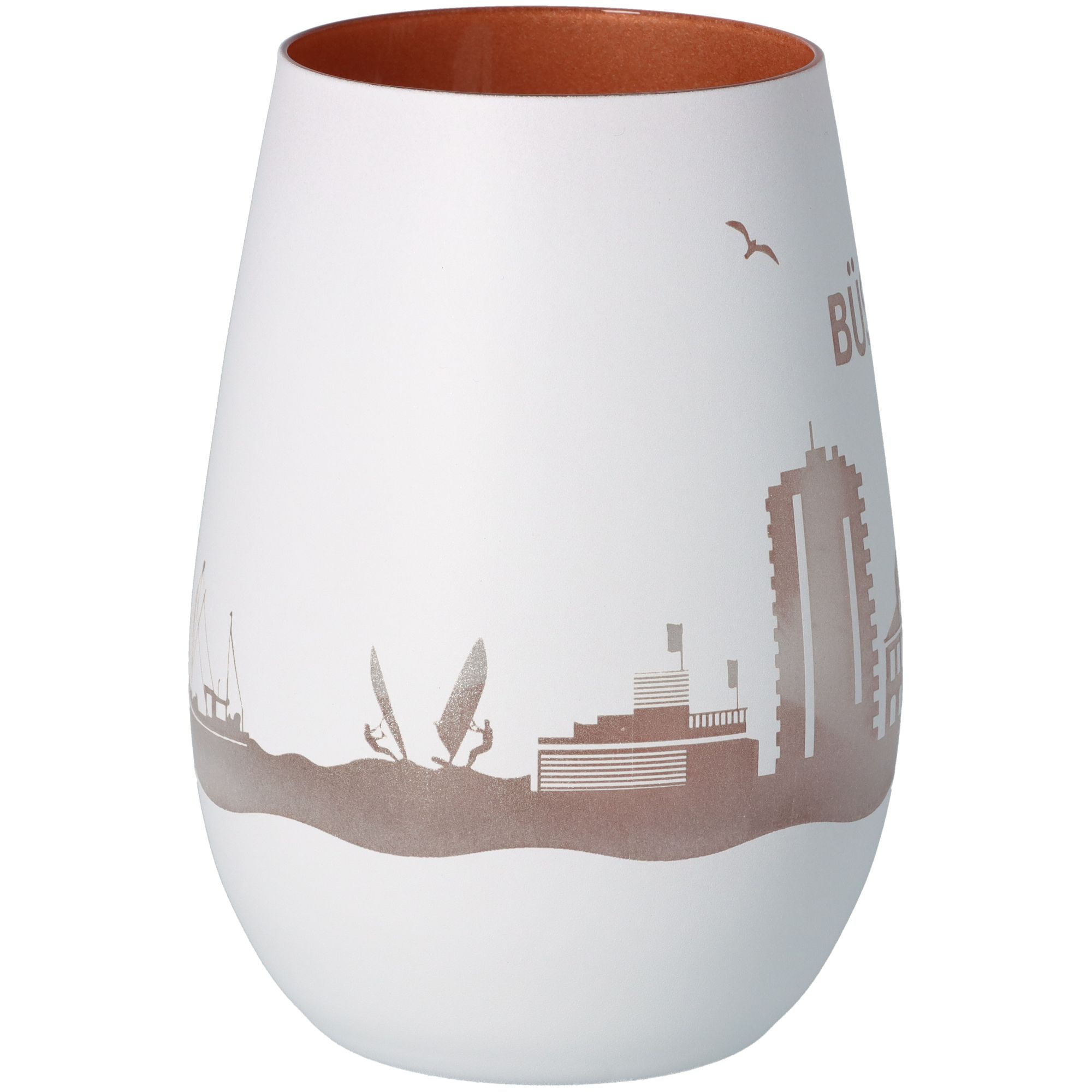 Windlicht Skyline Büsum Weiß/Bronze Windlicht Skyline Büsum Weiß/Bronze