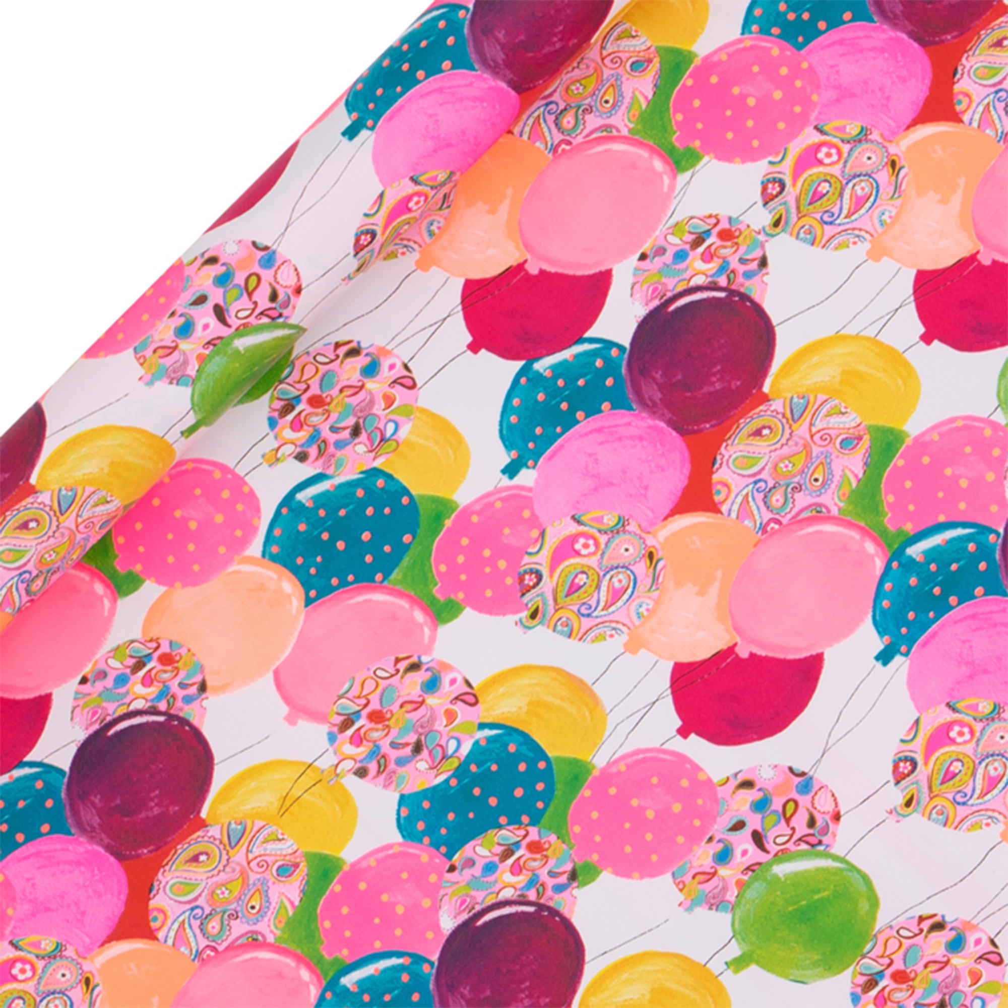 Geschenkpapier auf Rolle "Pinke Ballons" 4m Geschenkpapier auf Rolle "Pinke Ballons" 4m
