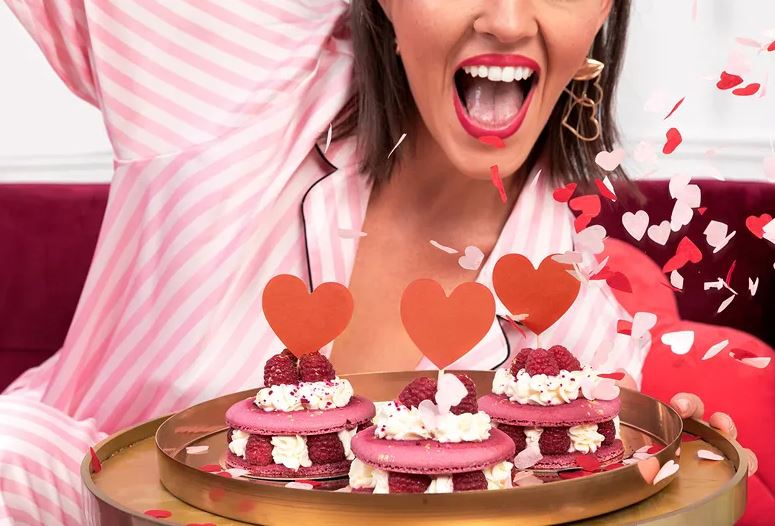 6 Cake Topper "Herzen", Rot 6 Cake Topper "Herzen", Rot