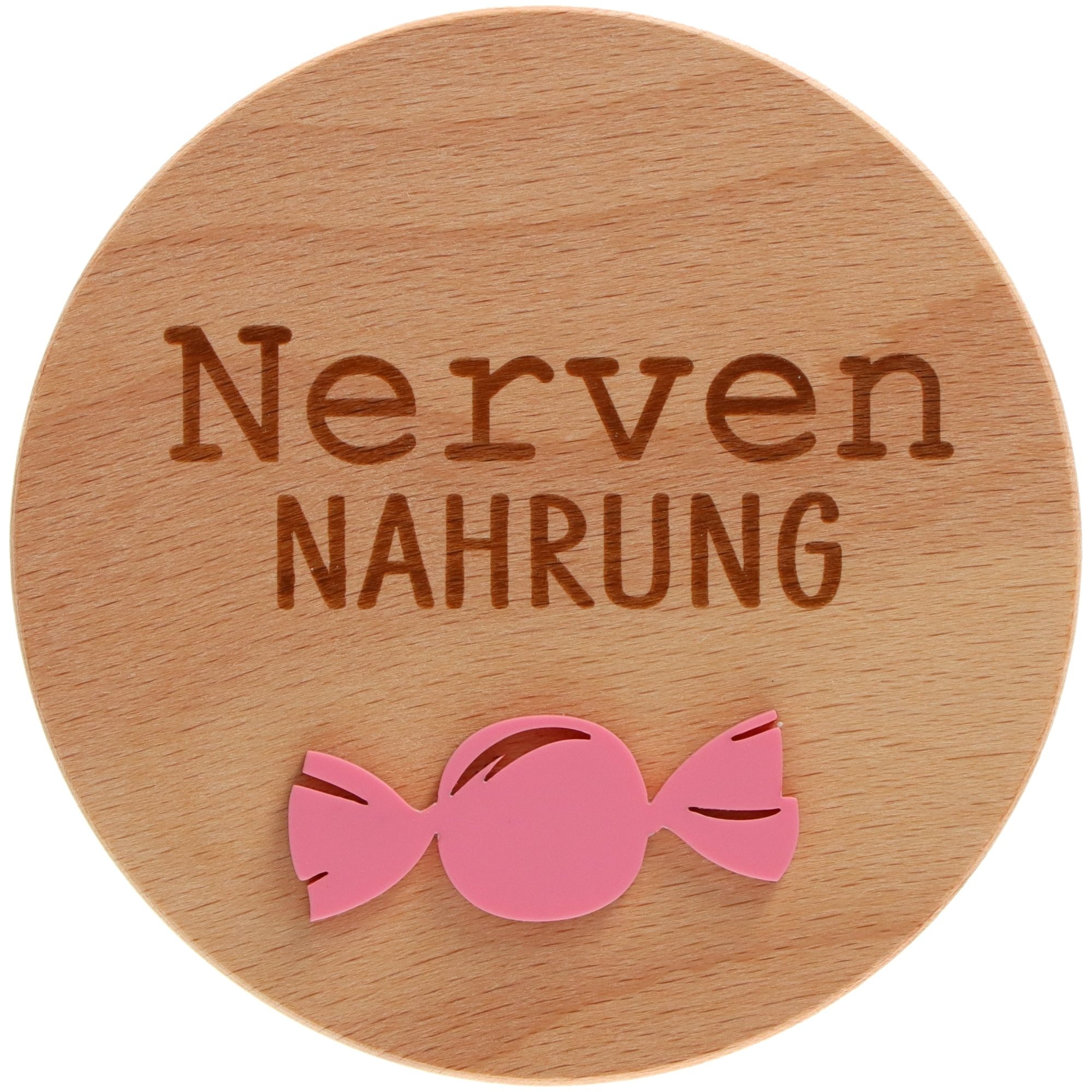 Geschenkglas "Nervennahrung" Pastel Rosa Zubehor, Sonnenbrille, Kopf, Person, Gesicht