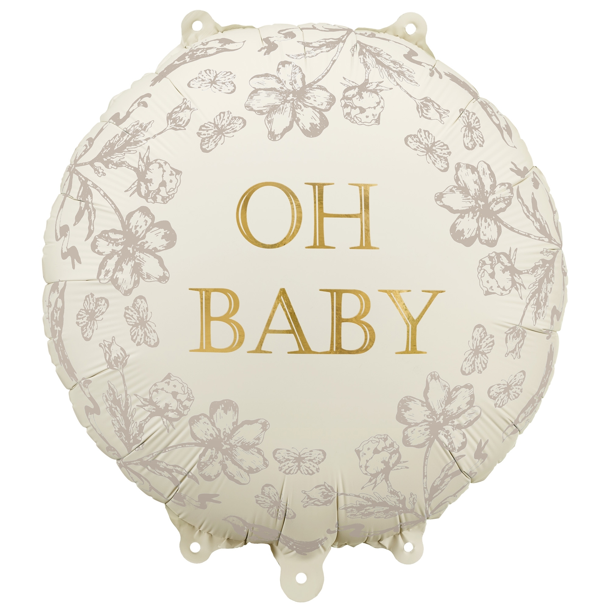Foleinballon "Oh Baby" 45cm Dekoration für Zuhause, Kissen