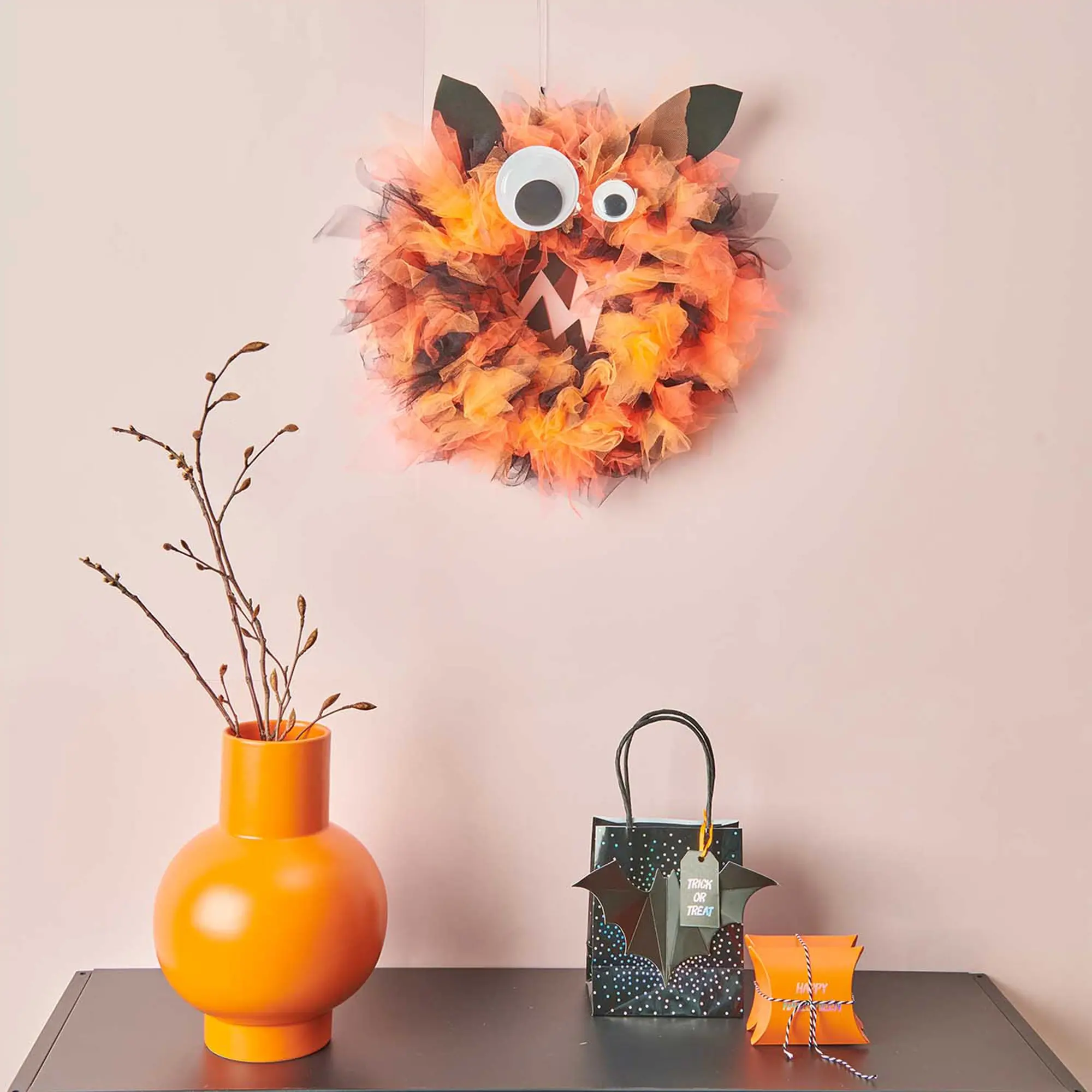 Tüll in Neon Orange 5 m x 50 cm