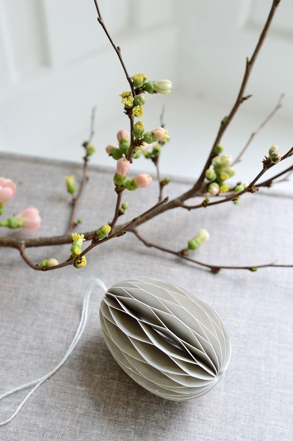 Ornament Ei - warmes Grau Ornament Ei - warmes Grau