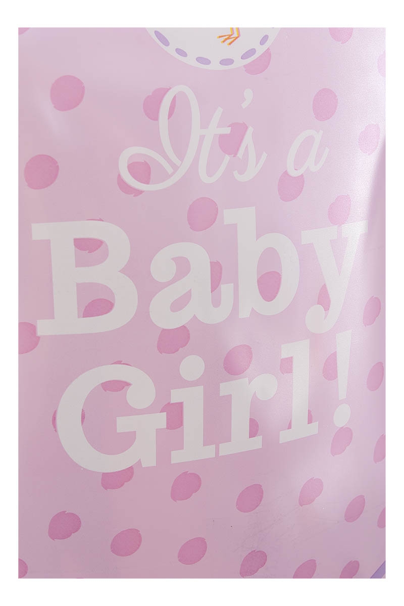 Folienballon Strampler It's A Baby Girl 55x60cm Folienballon Strampler It's A Baby Girl 55x60cm