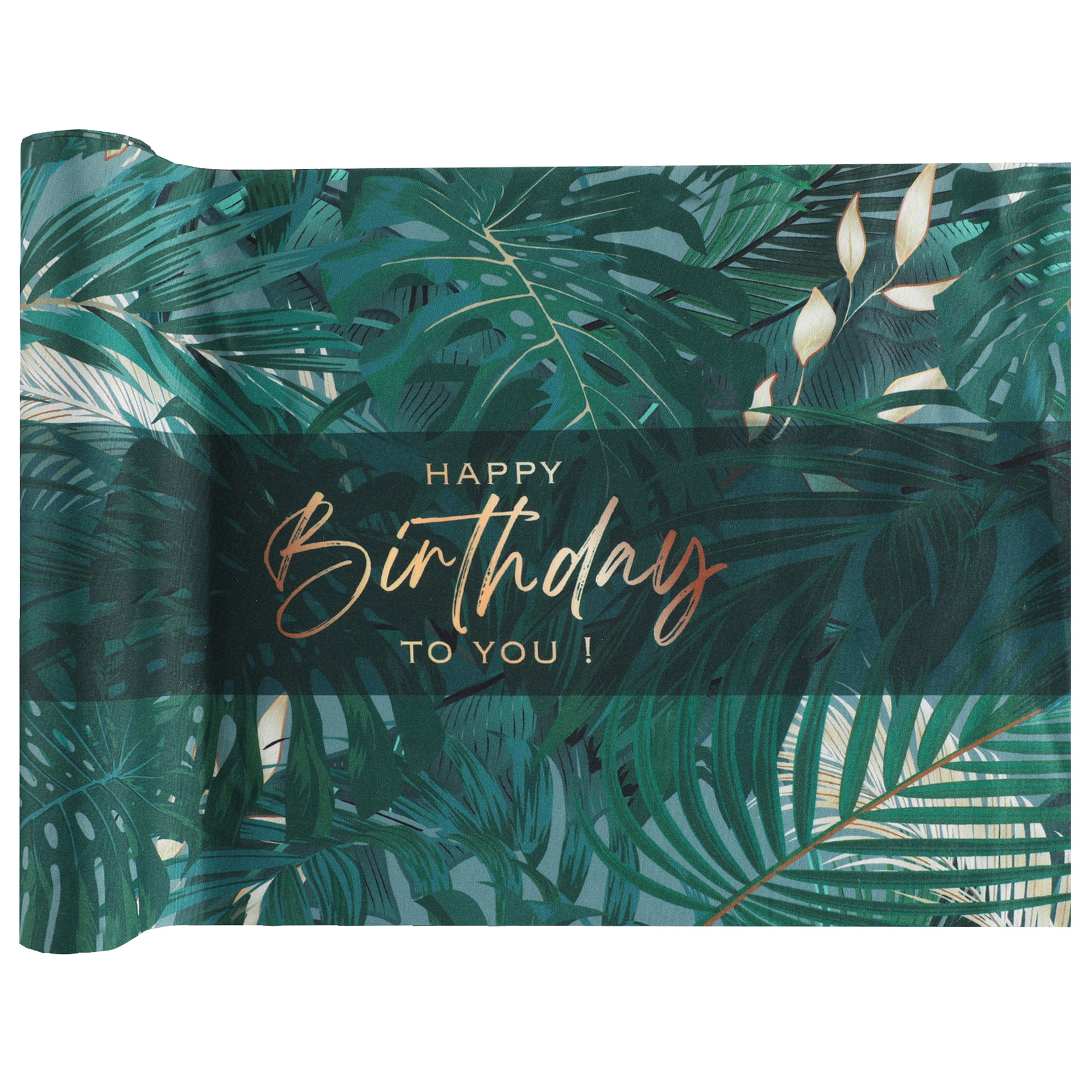 Happy Birthday - Tischläufer Birthday Jungle Pflanze