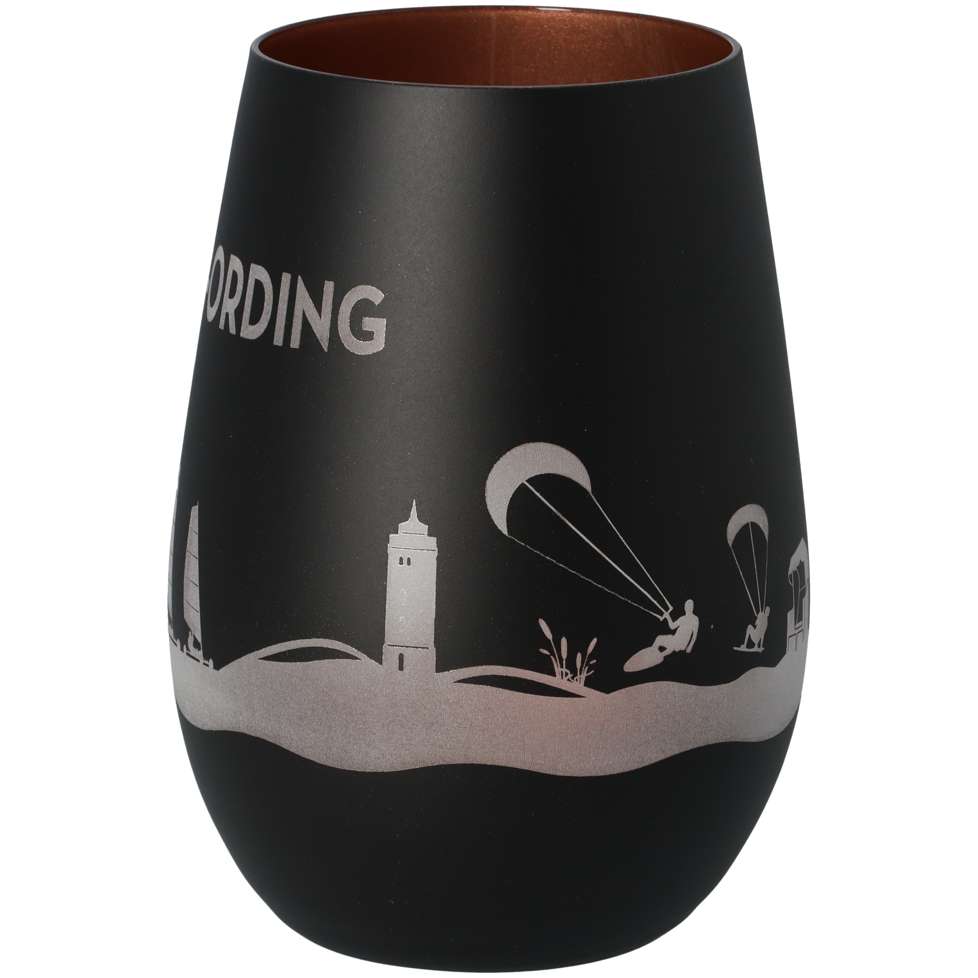 Windlicht Skyline St. Peter-Ording Schwarz/Bronze Windlicht Skyline St. Peter-Ording Schwarz/Bronze