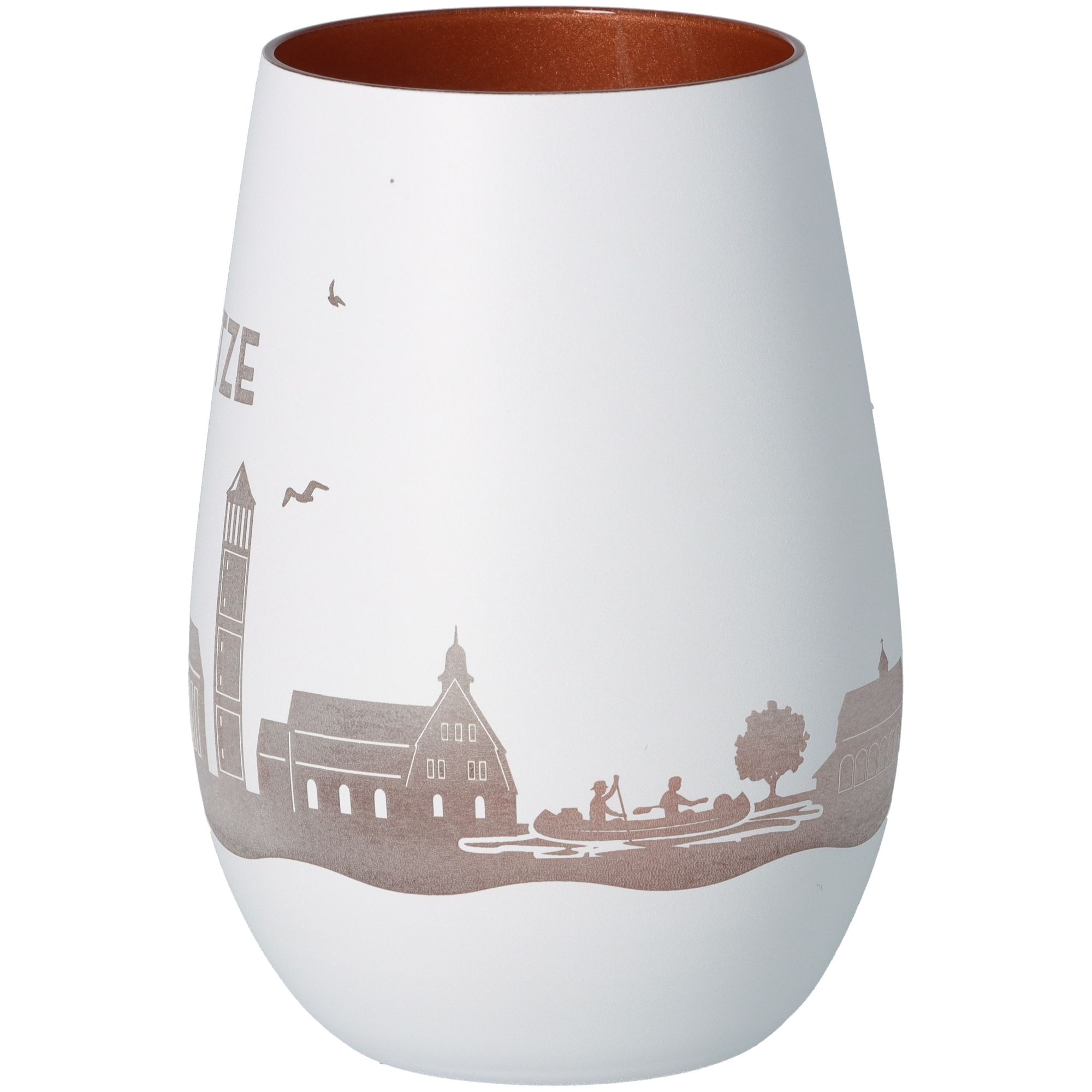 Windlicht Skyline Wietze Weiß/Bronze Windlicht Skyline Wietze Weiß/Bronze