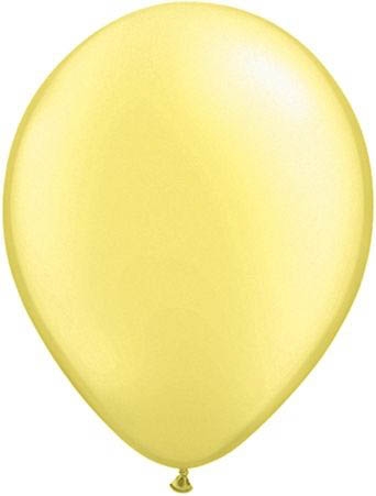 Qualatex Latexballon Pearl Lemon Chiffon Ø 13cm Qualatex Latexballon Pearl Lemon Chiffon Ø 13cm