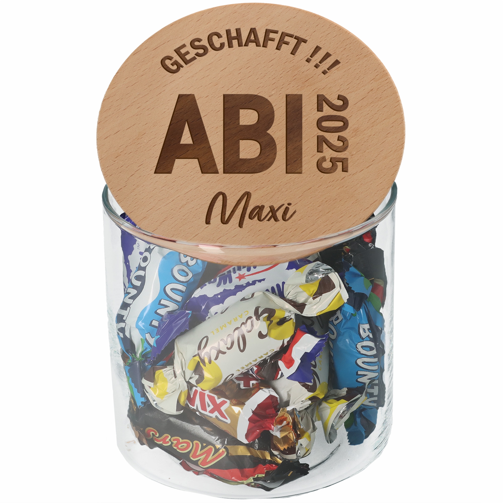 Geschenkglas ABI 2025 "Name" 530 ml Krug