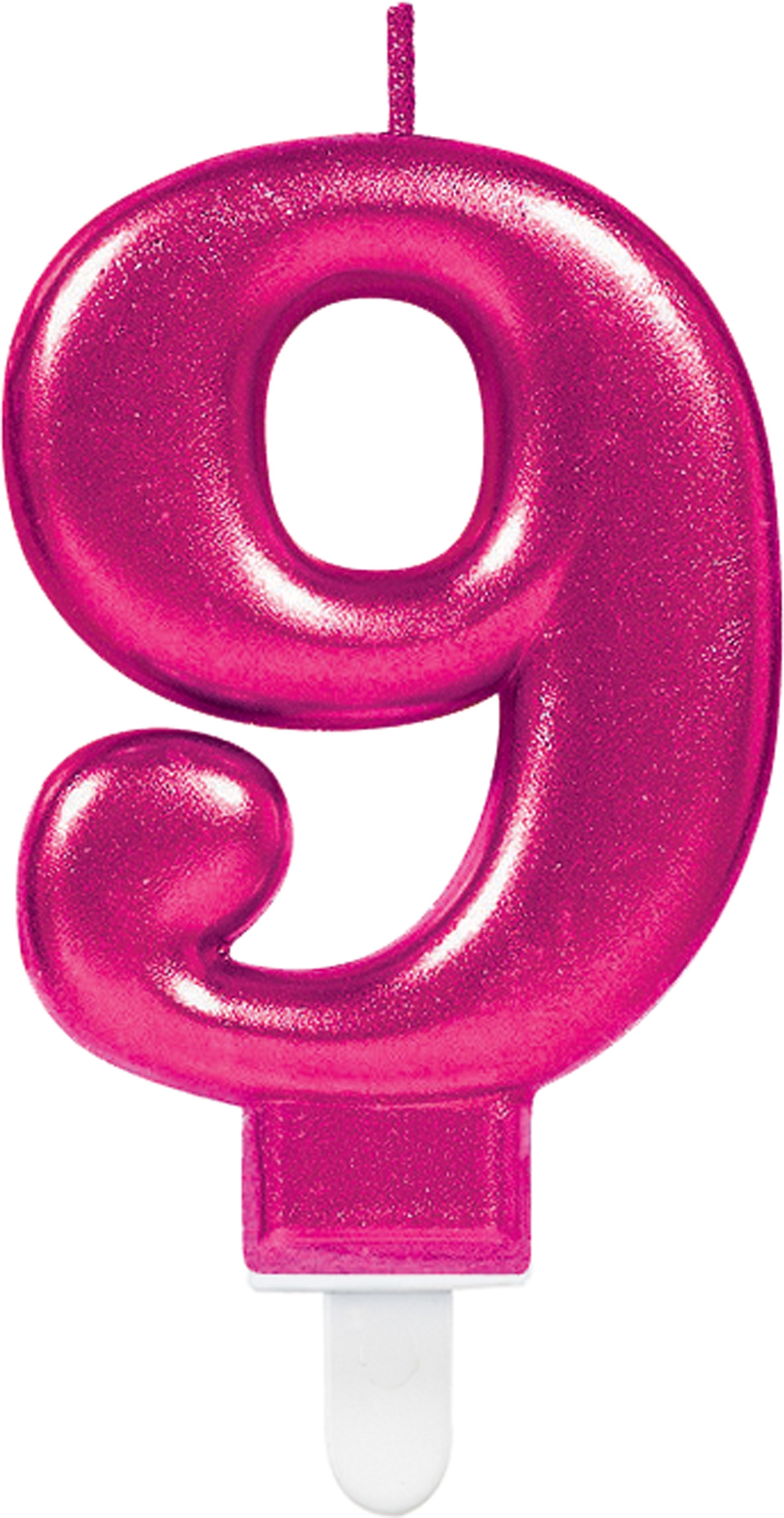Sparkling Celebrations Pink - Zahlenkerze "9"