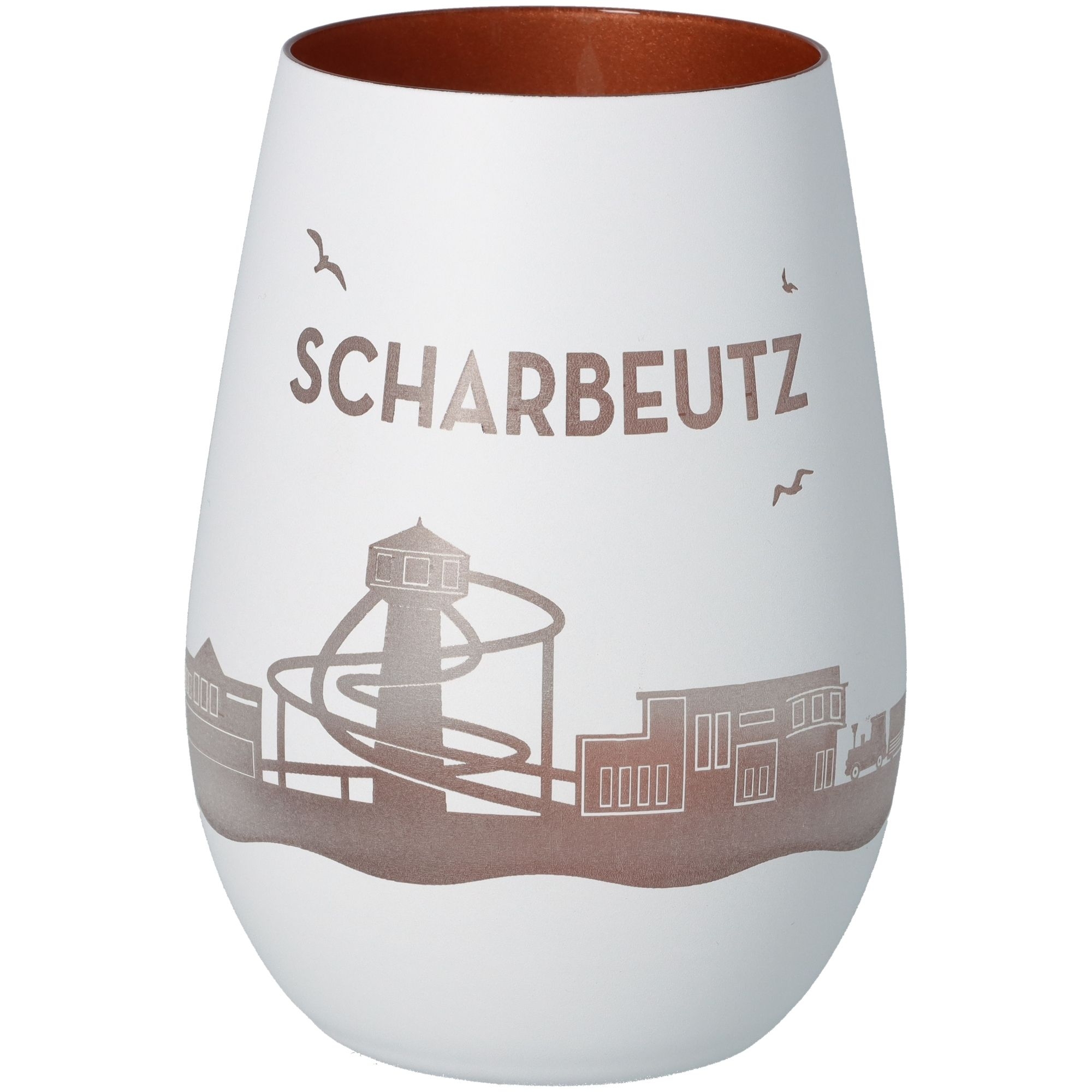 Windlicht Skyline Scharbeutz Weiß/Bronze Windlicht Skyline Scharbeutz Weiß/Bronze