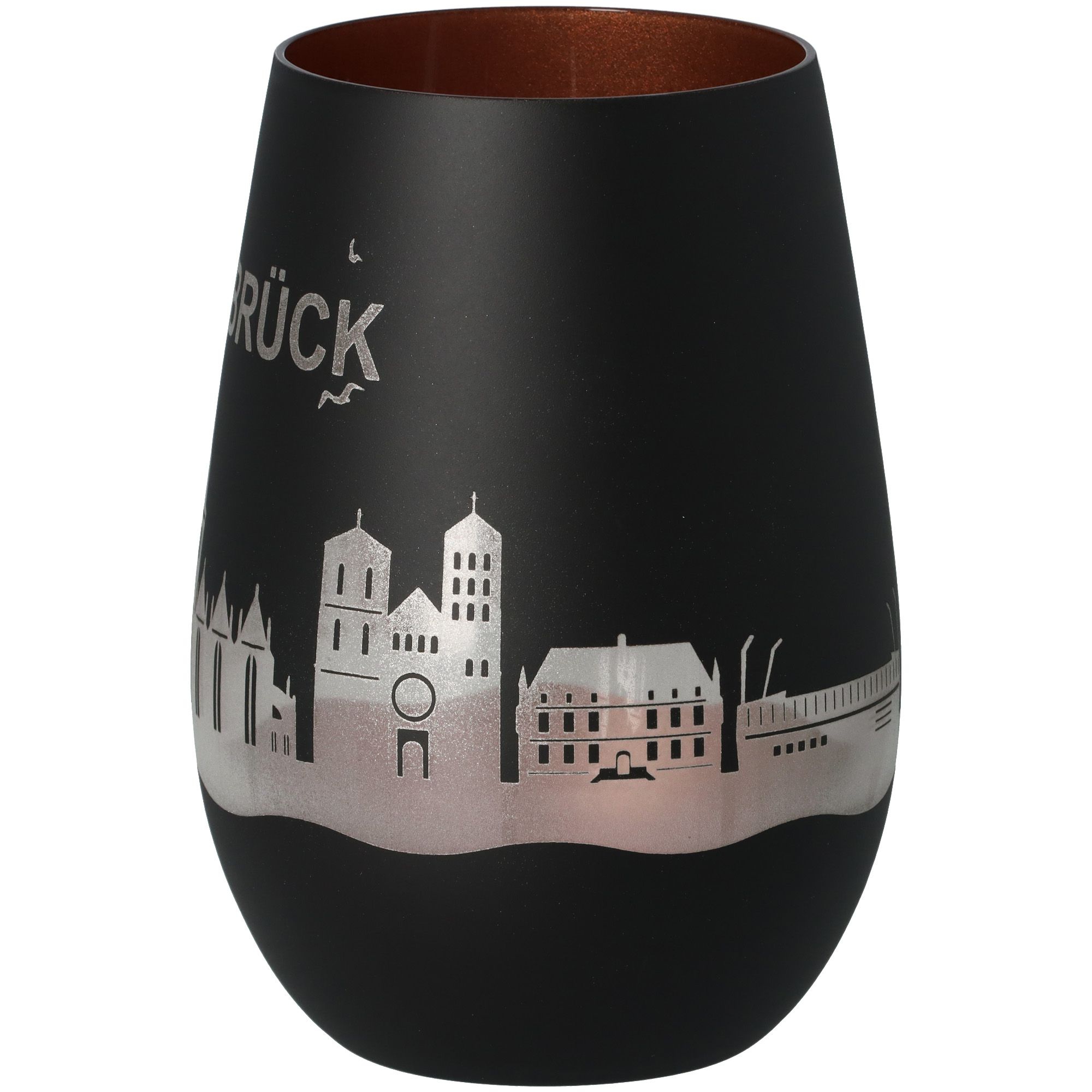 Windlicht Skyline Osnabrück Schwarz/Bronze Windlicht Skyline Osnabrück Schwarz/Bronze