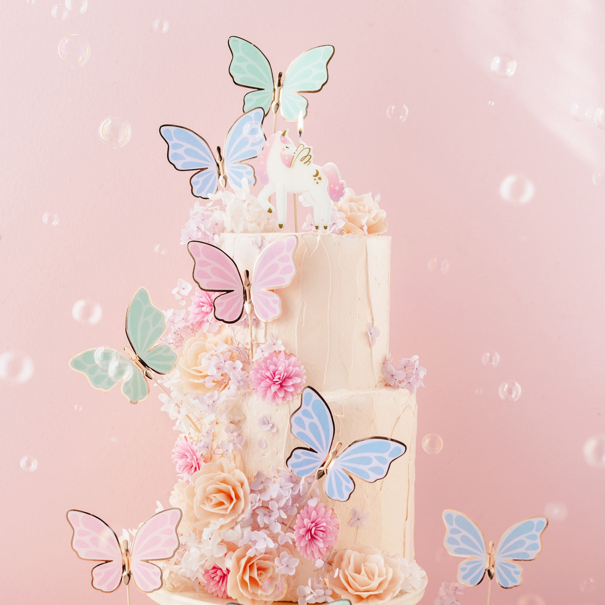 df7e6d5c82c0ffa905e1940db10f058079d08d57 Cake Topper "Schmetterlinge" 9 Stück