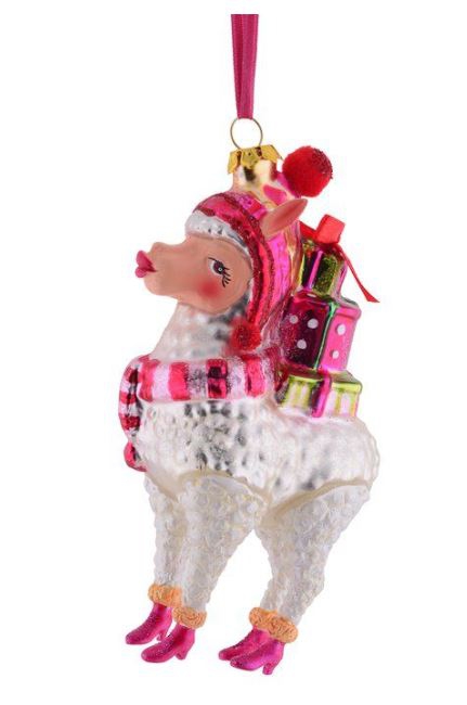 Weihnachtskugel "Alpaka"