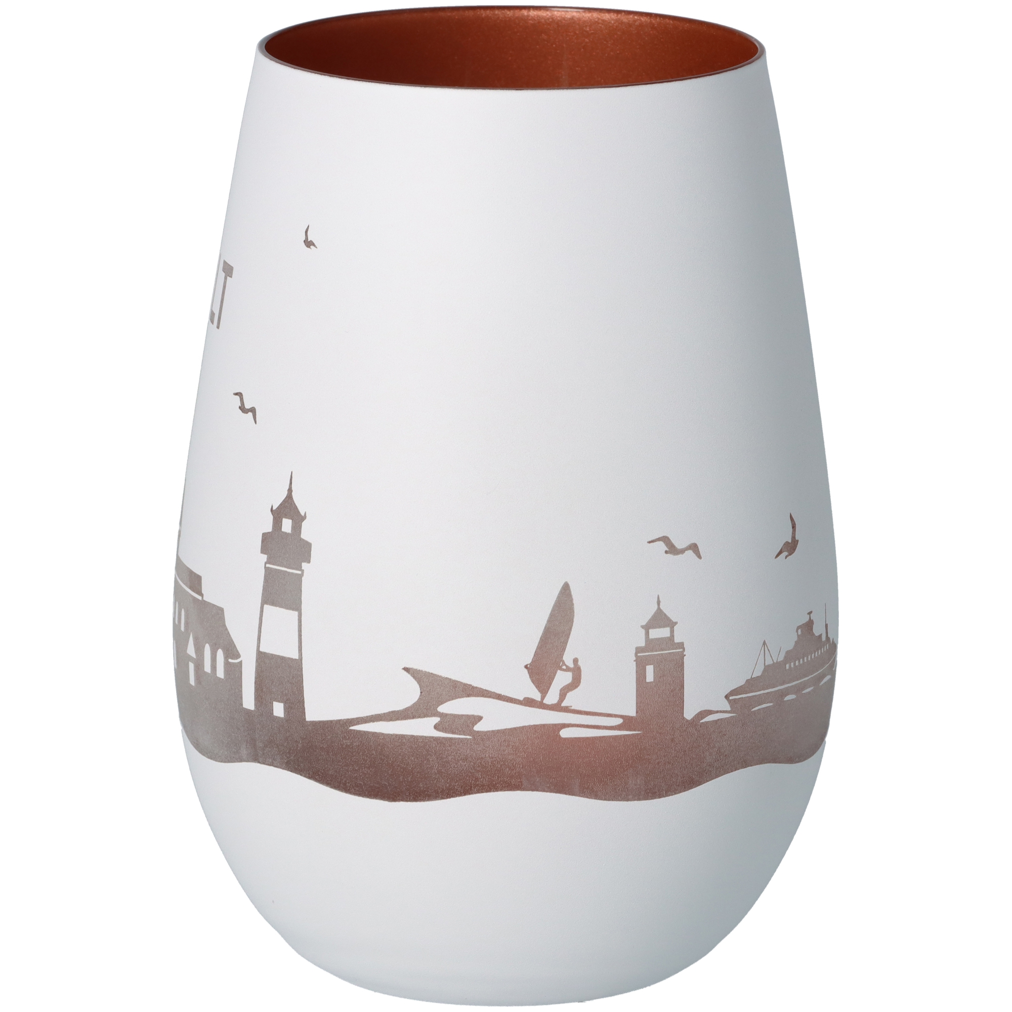 Windlicht Skyline Sylt Weiß/Bronze Windlicht Skyline Sylt Weiß/Bronze