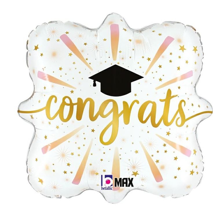 Folienballon "Congrats" 46 cm Folienballon "Congrats" 46 cm