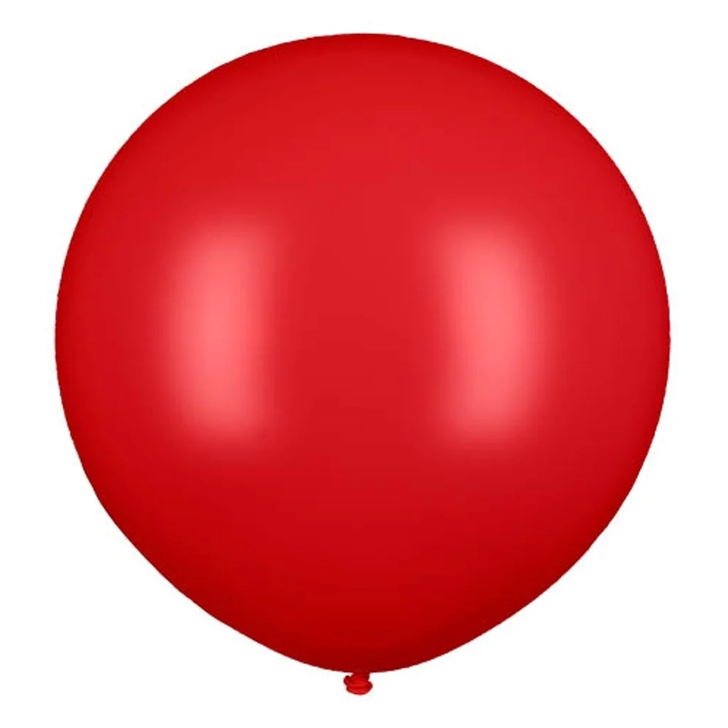 Ballon, Roter Ballon, Latexballon, Partyballon, UnifarbenBallon