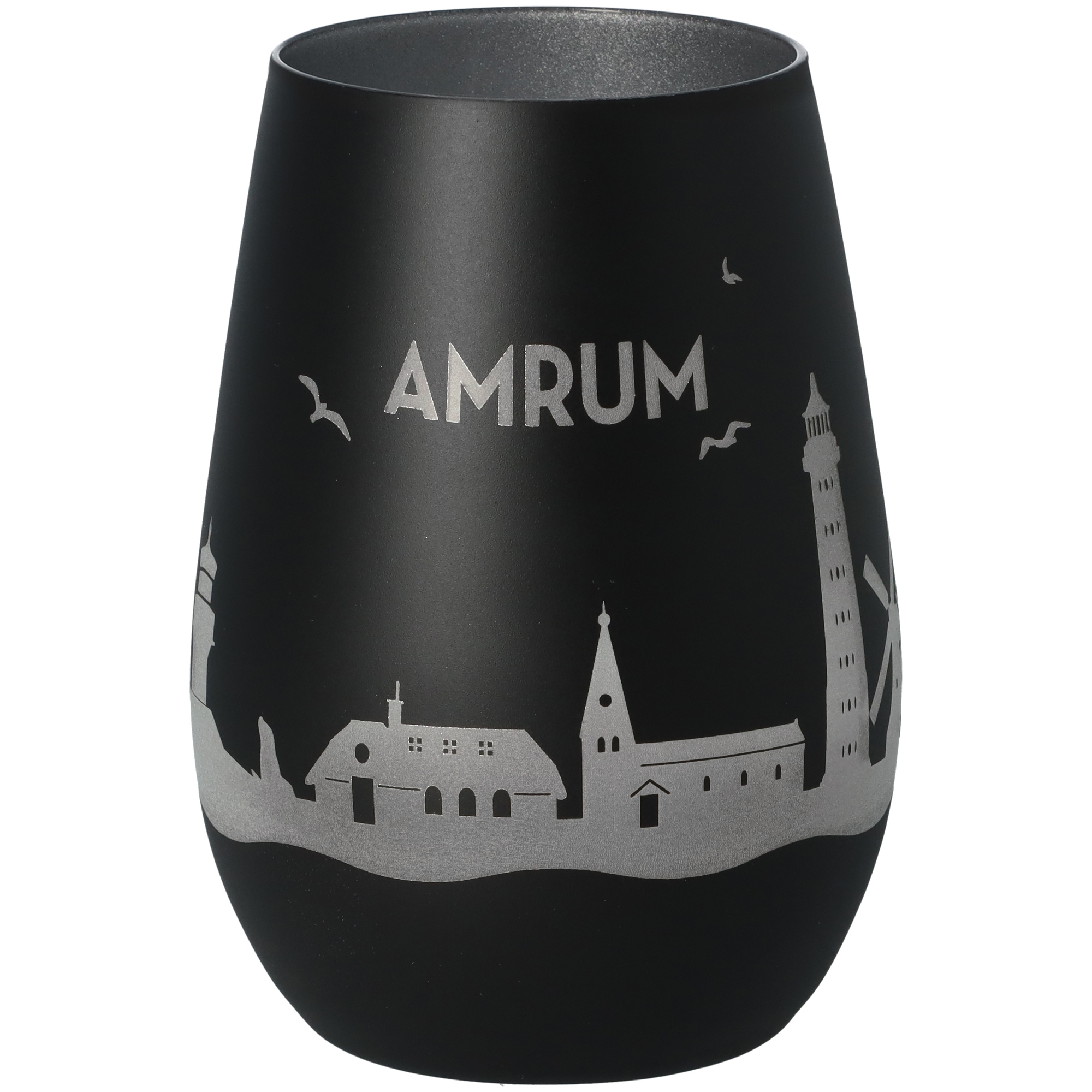 Windlicht Skyline Amrum Schwarz/Silber Windlicht Skyline Amrum Schwarz/Silber