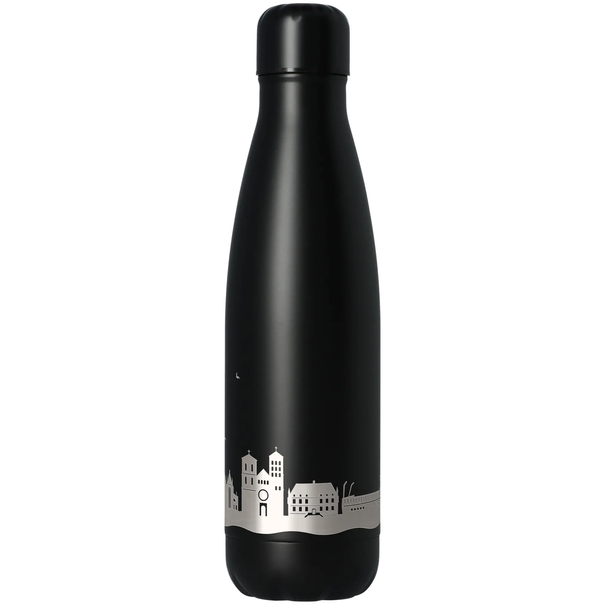 Trinkflasche Skyline Osnabrück Schwarz 500ml