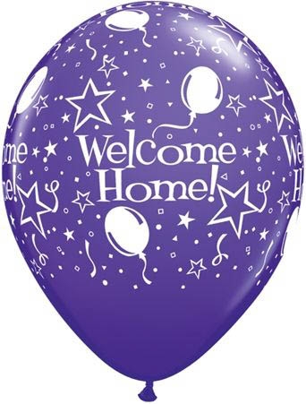 Qualatex Latexballon Welcome Home verschiedene Farben Ø 30cm