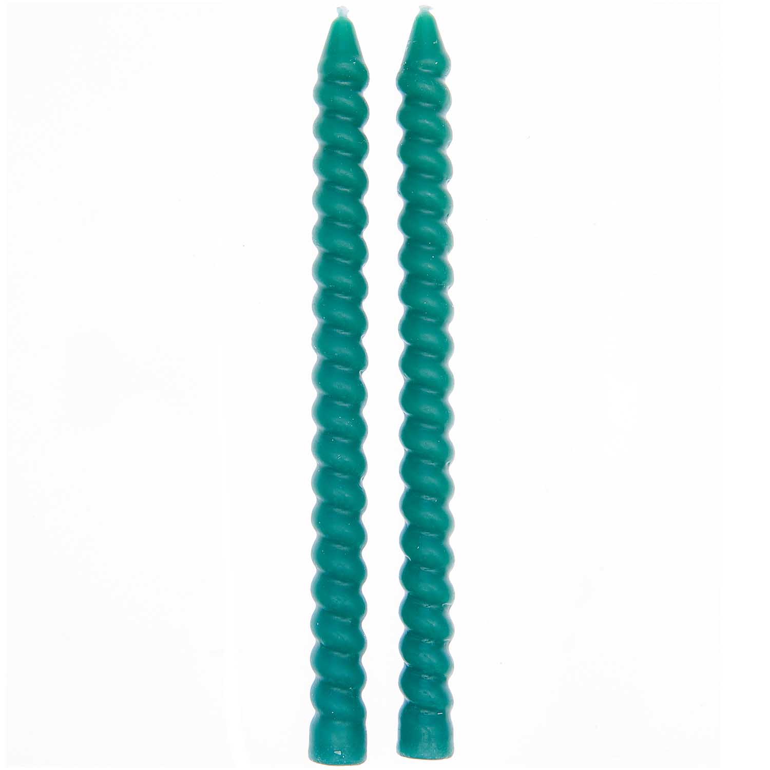 2 Spiralkerzen - Smaragd je Ø 1,4cm 2 Spiralkerzen - Smaragd je Ø 1,4cm