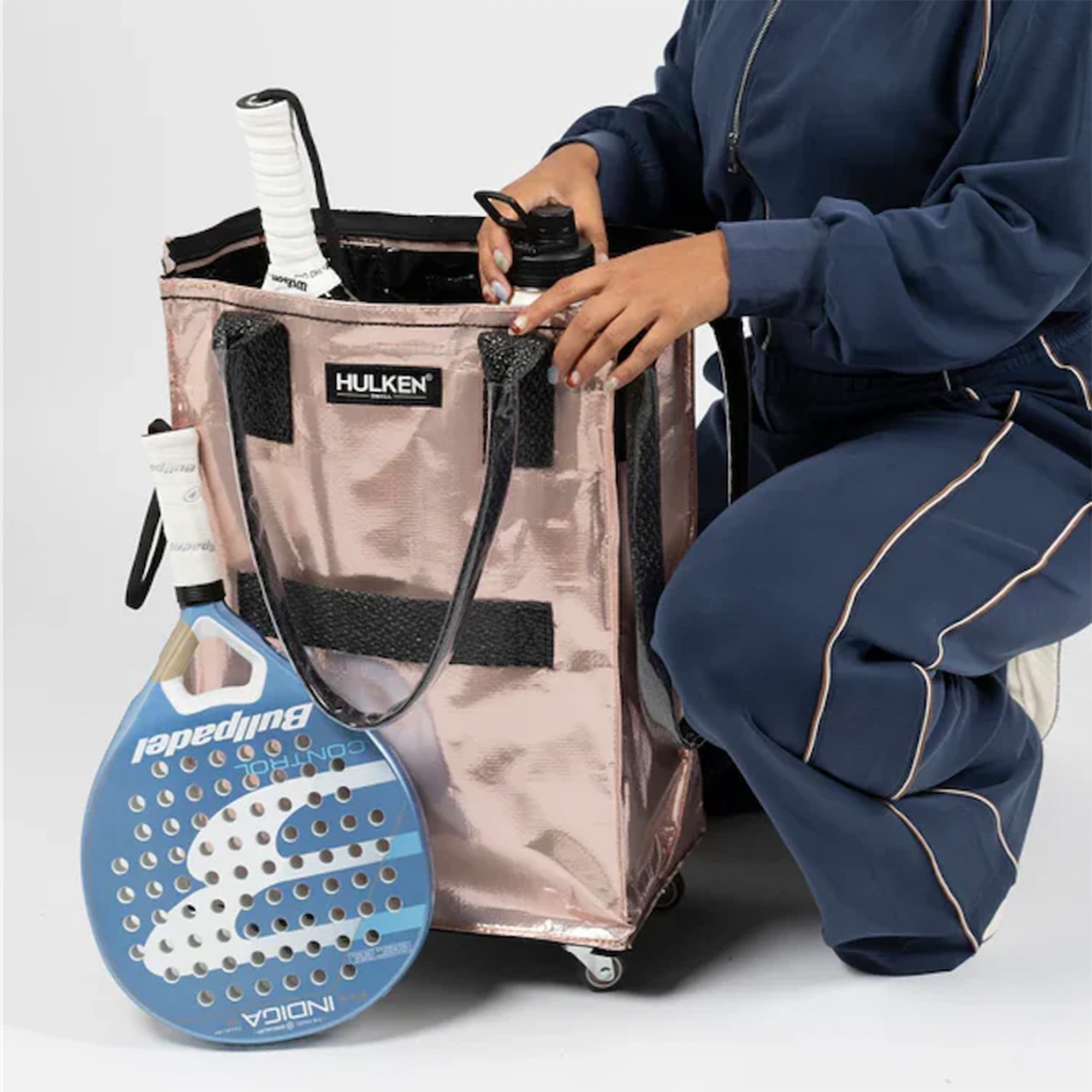 HULKEN Bag - Roségold Schläger, Tennis, Tennisschläger, Tasche, Tragetasche