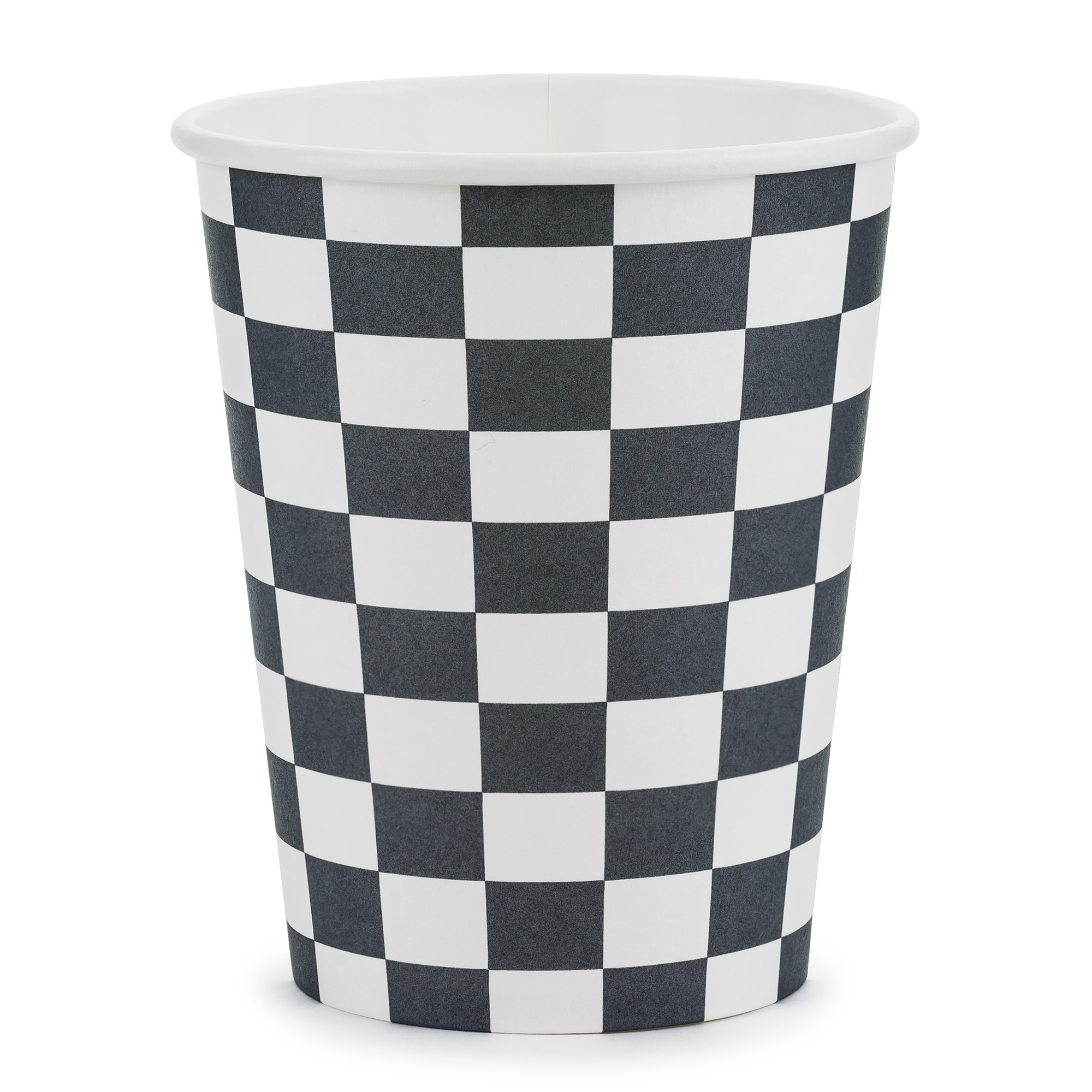 6 Pappbecher "Zielflagge" 6 Pappbecher "Zielflagge"